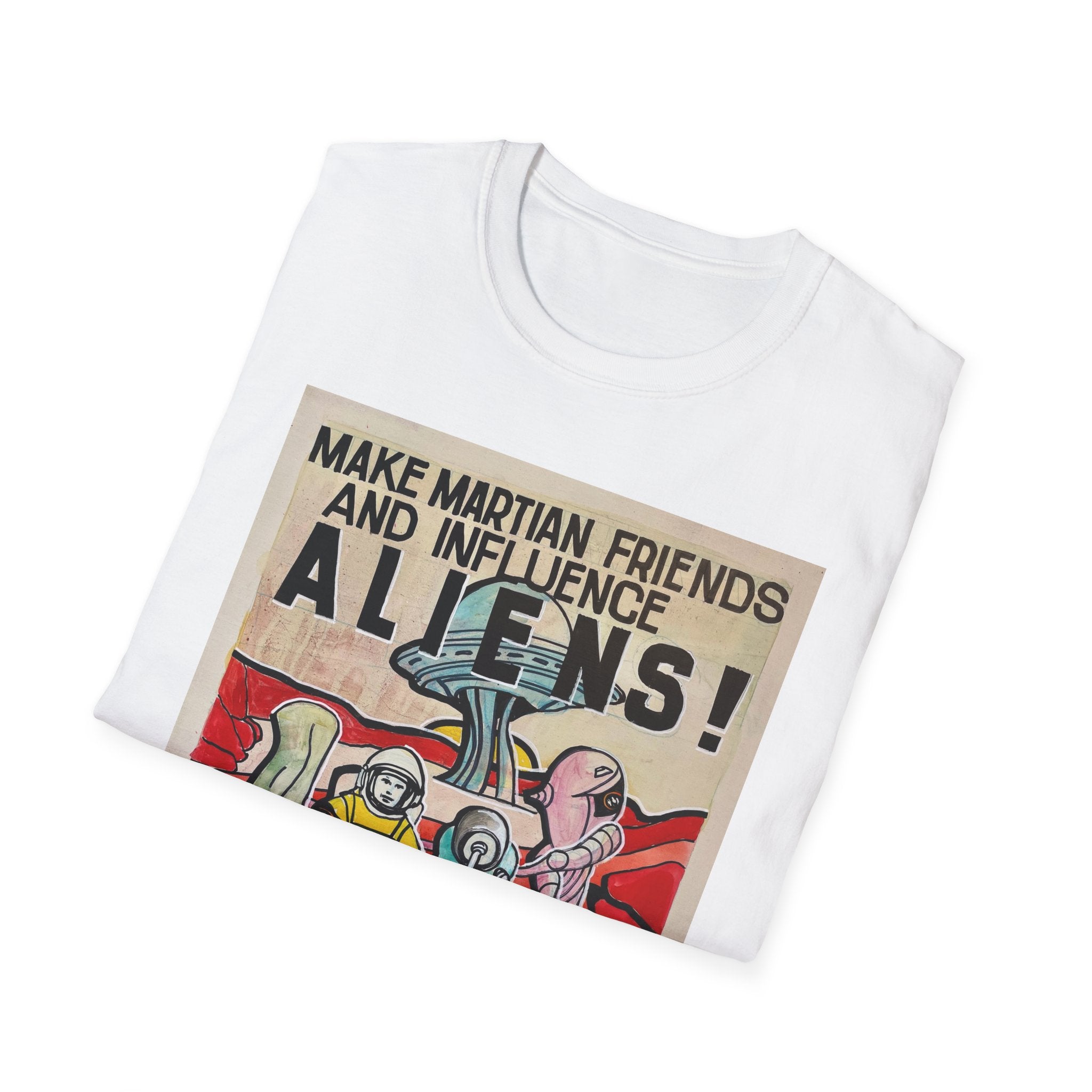 Mars Aliens Unisex Softstyle T-Shirt