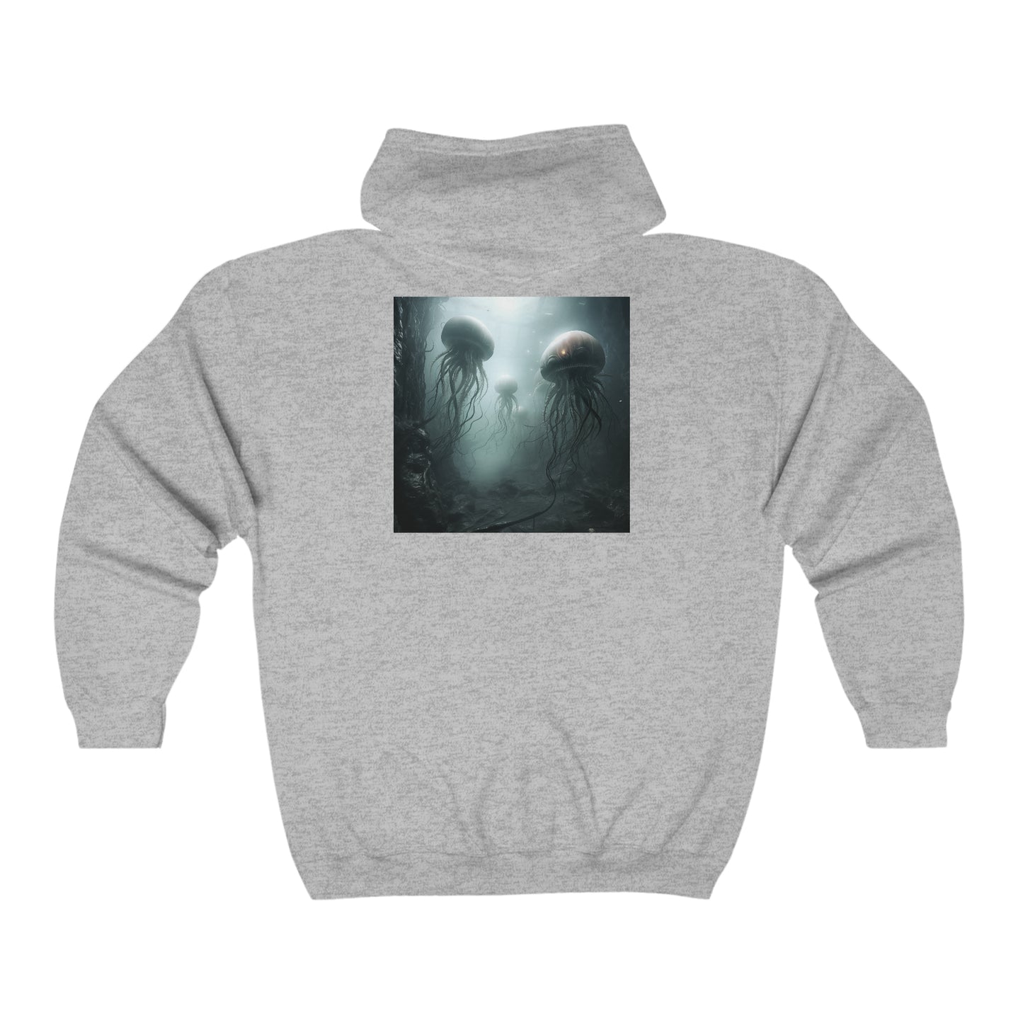 Alien Jellyfish Unisex Heavy Blend Full Zip Hooded Sweatshirt