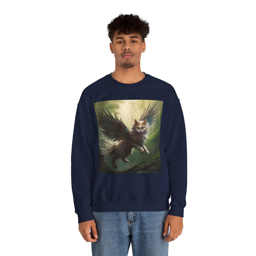 Fantasy Cat Unisex Heavy Blend Crewneck Sweatshirt