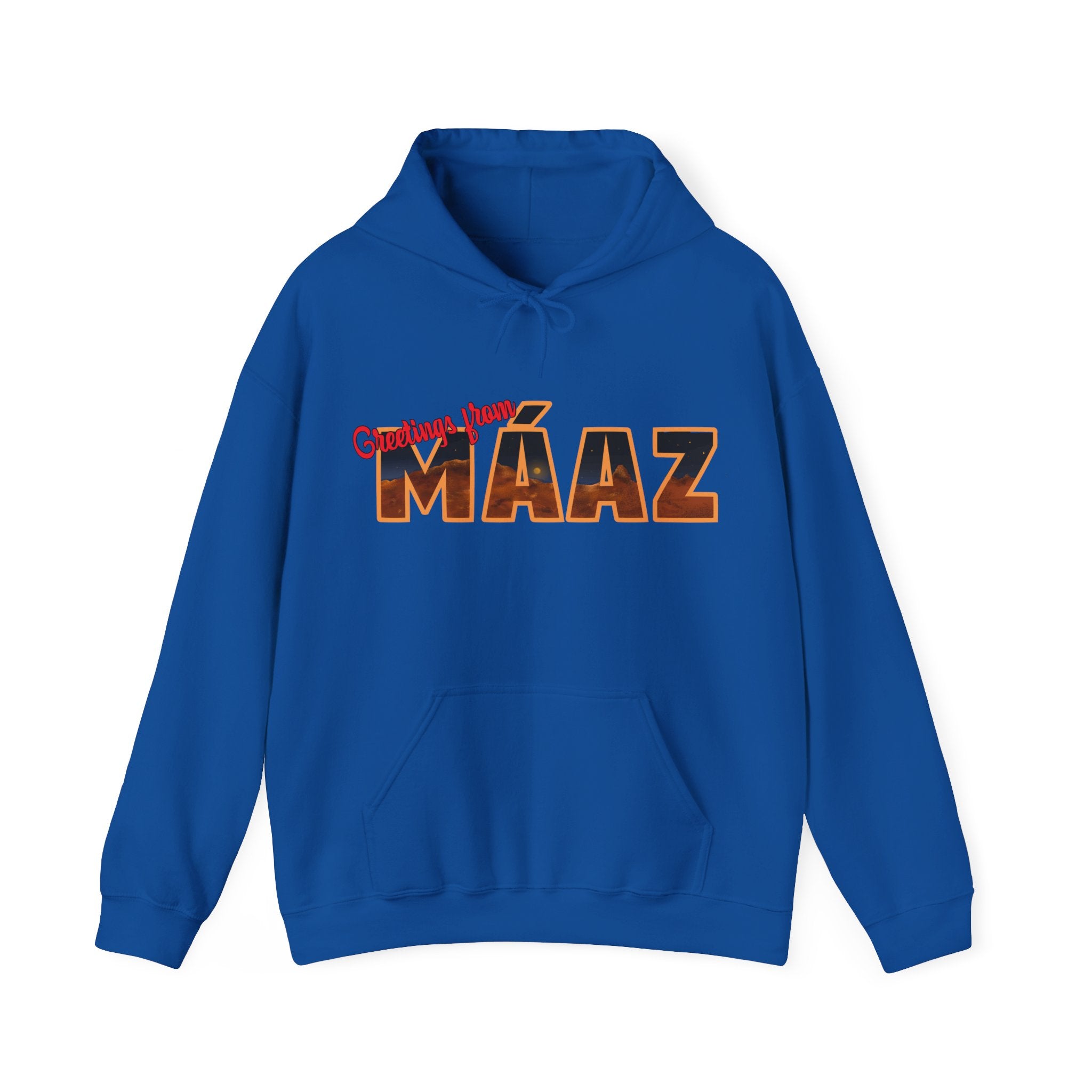 Greetings from Máaz Unisex Heavy Blend Hooded Sweatshirt