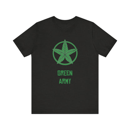 Green Army Star Unisex Jersey Short Sleeve Tee