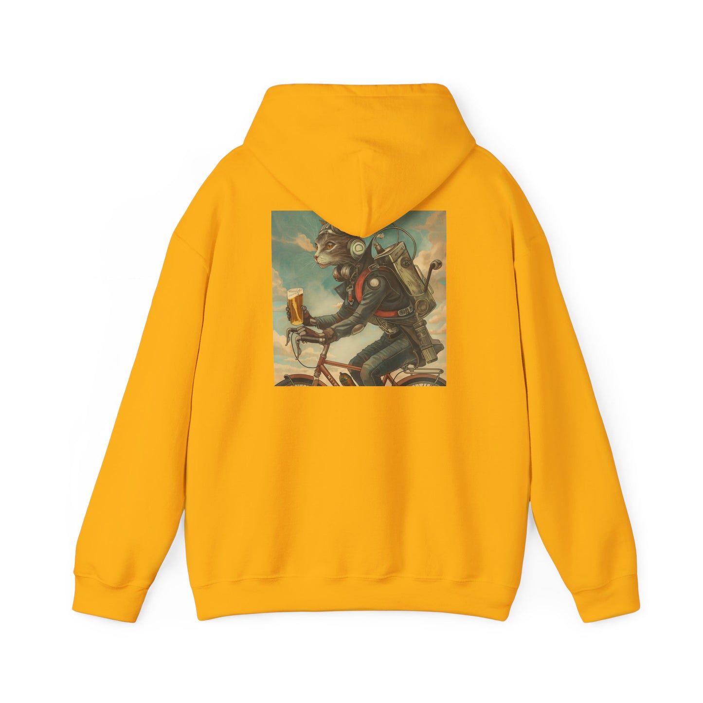 Robot Cat Unisex Heavy Blend Hooded Sweatshirt