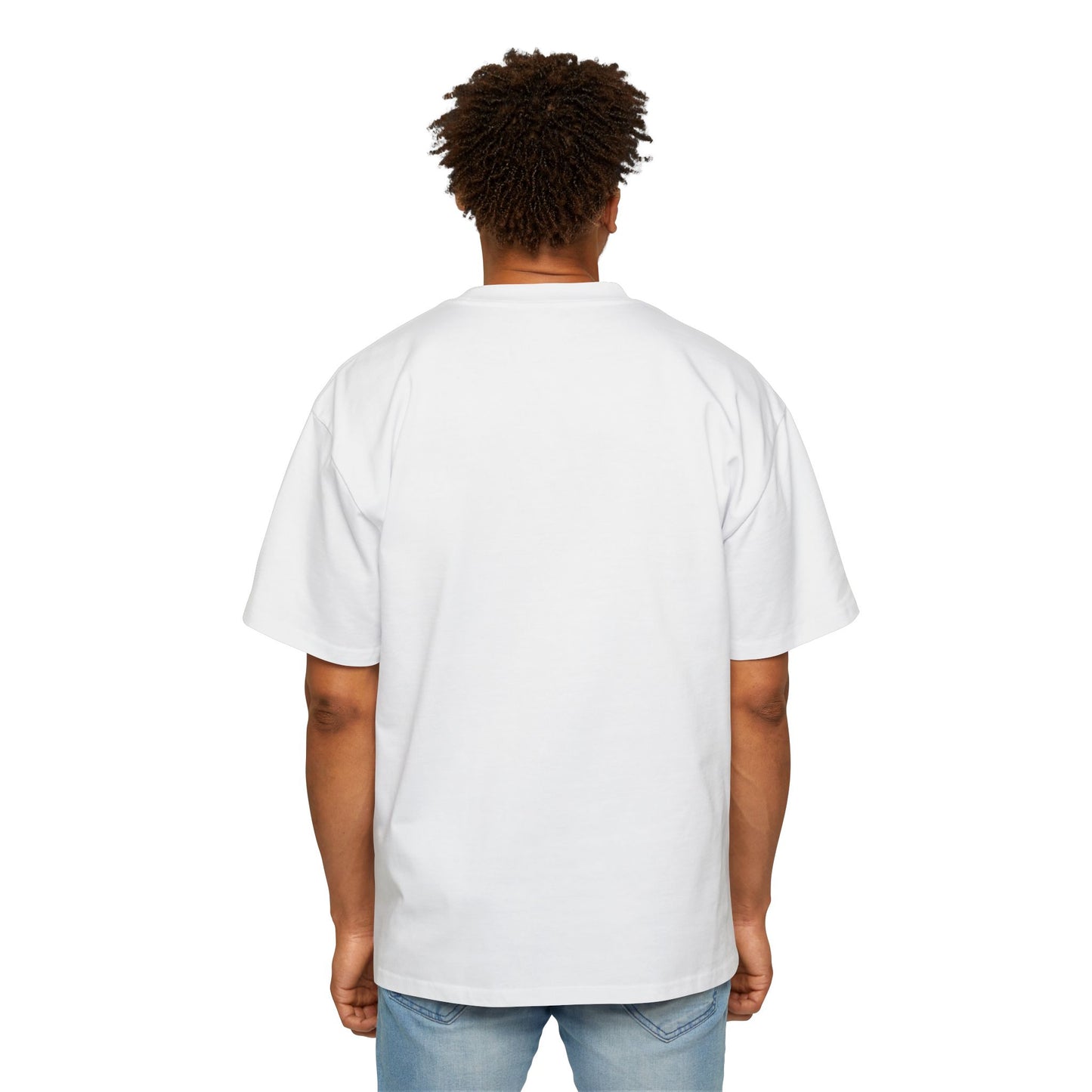 Men's Heavy Oversized Tee - Vintage Style Make America Strong Again Graphic