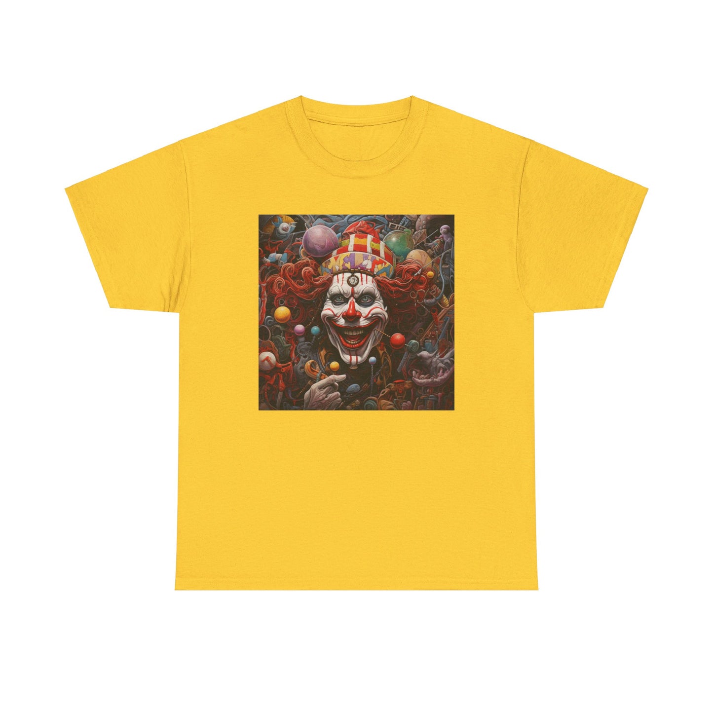 Clown Mutiny Face Unisex Heavy Cotton Tee