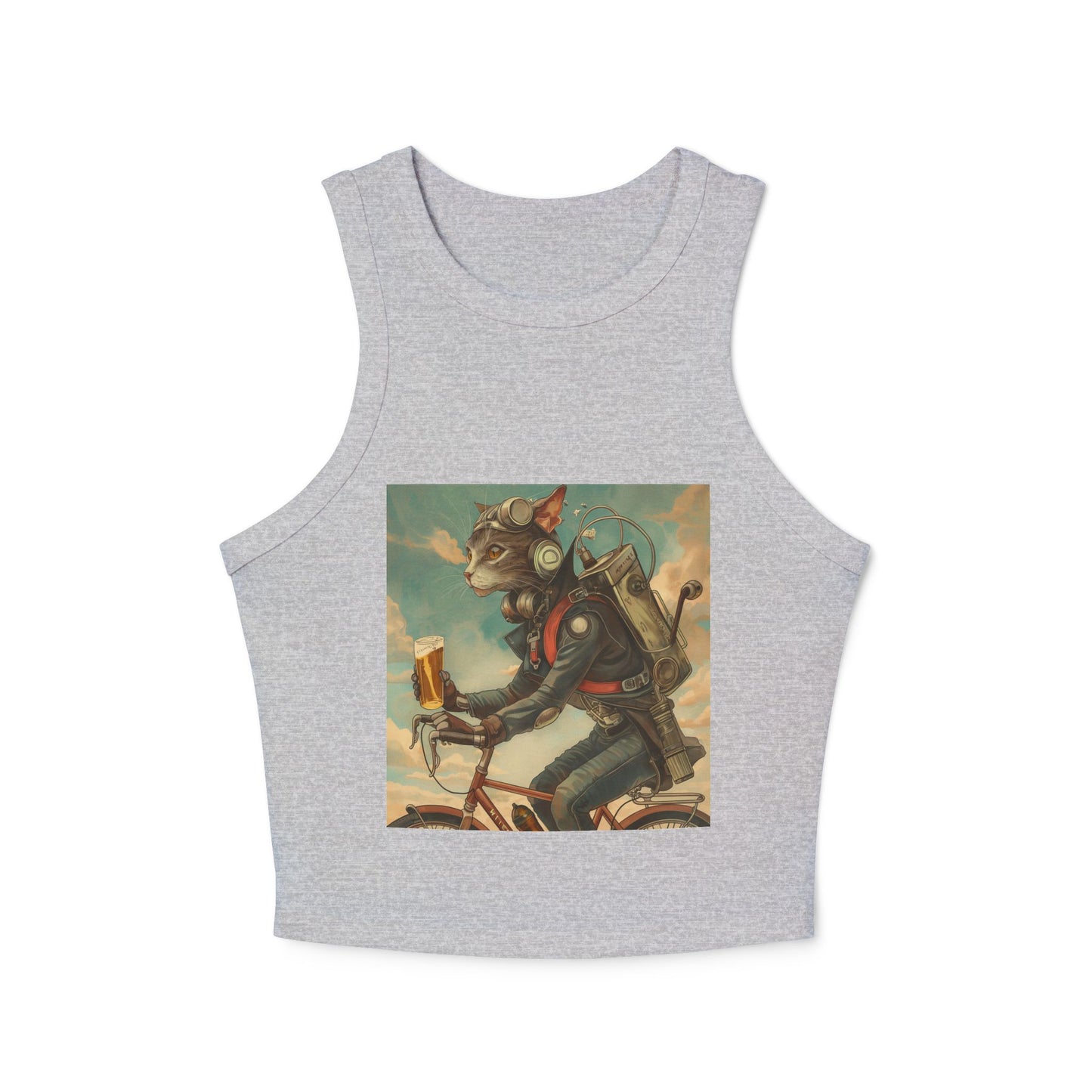 Cat Robot Bike Women's Tank Top - Fun & Unique Summer Apparel