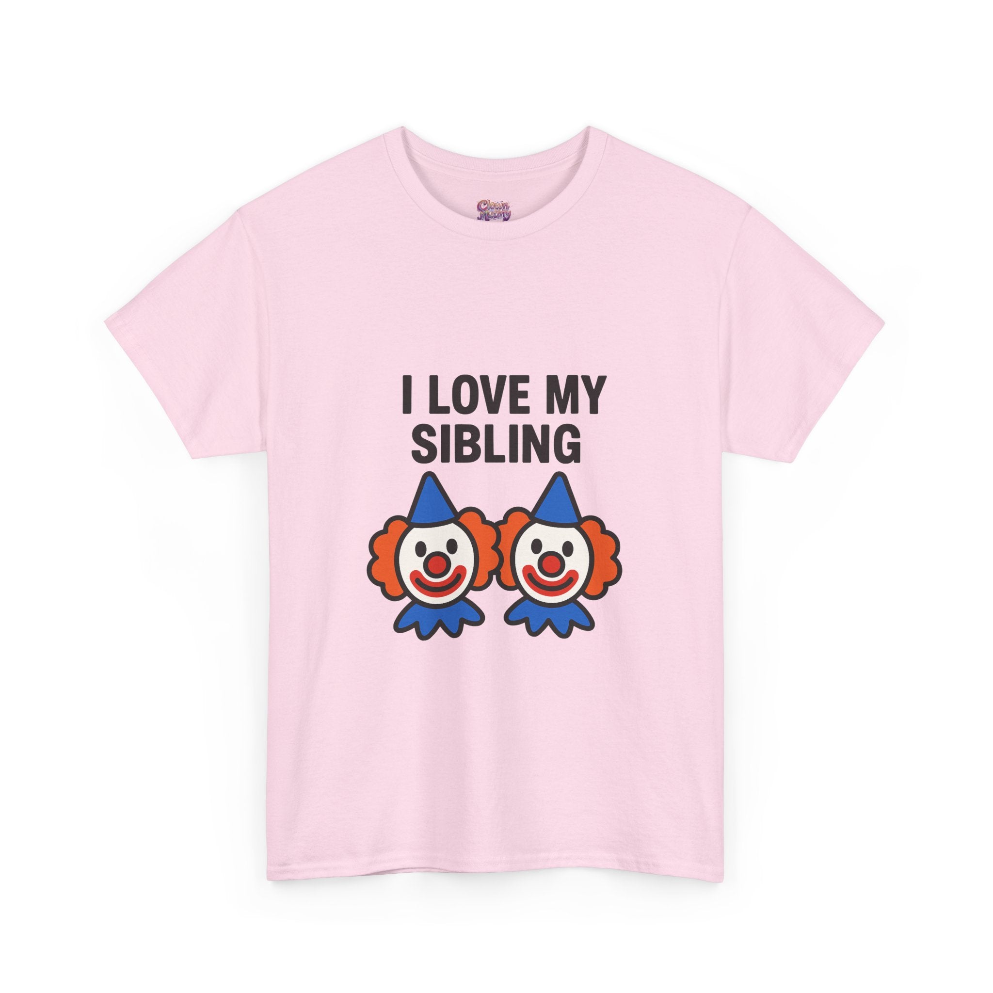 Funny Clown Sibling Love Unisex Cotton Tee
