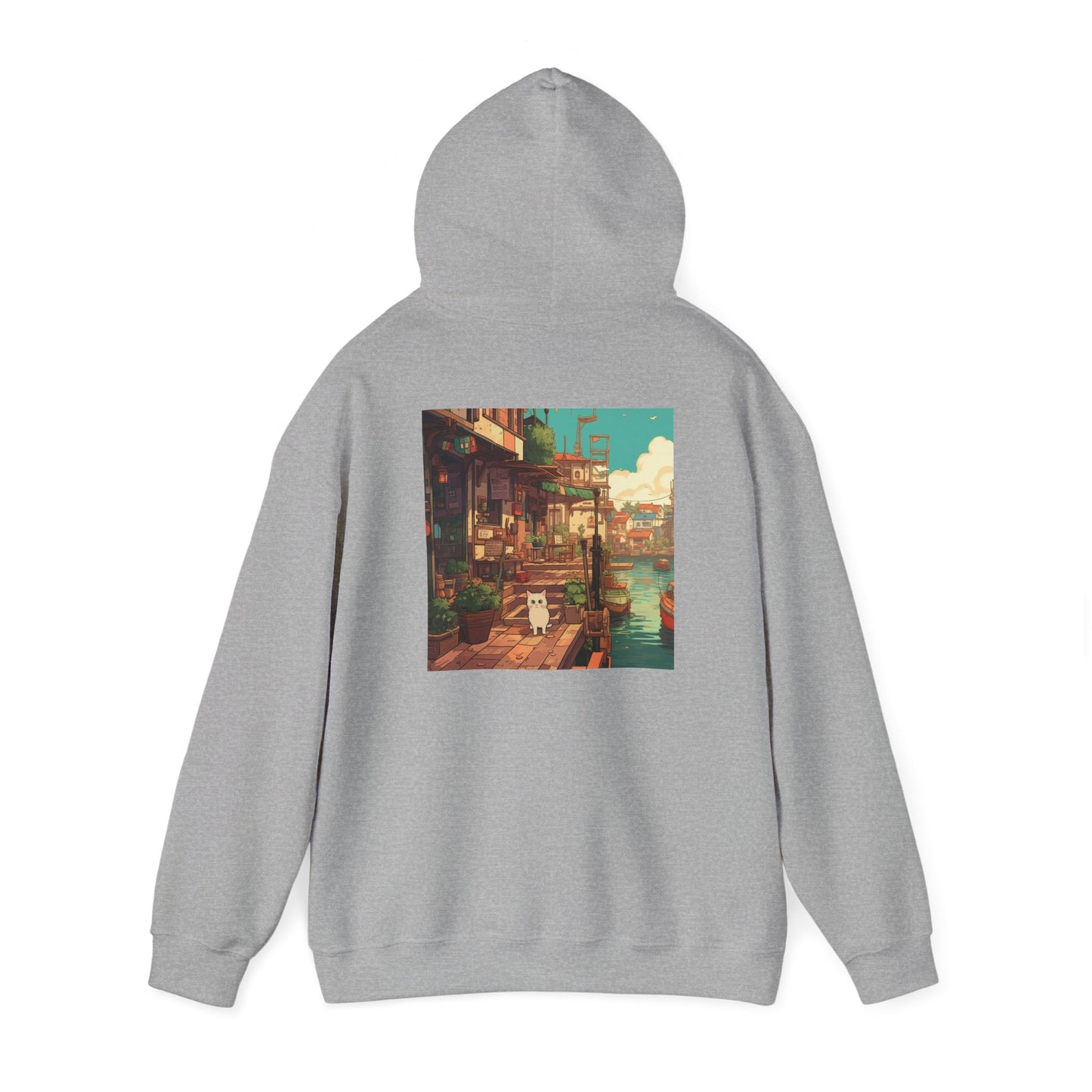 Studio Ghibli Style Cat Unisex Heavy Blend  Hooded Sweatshirt