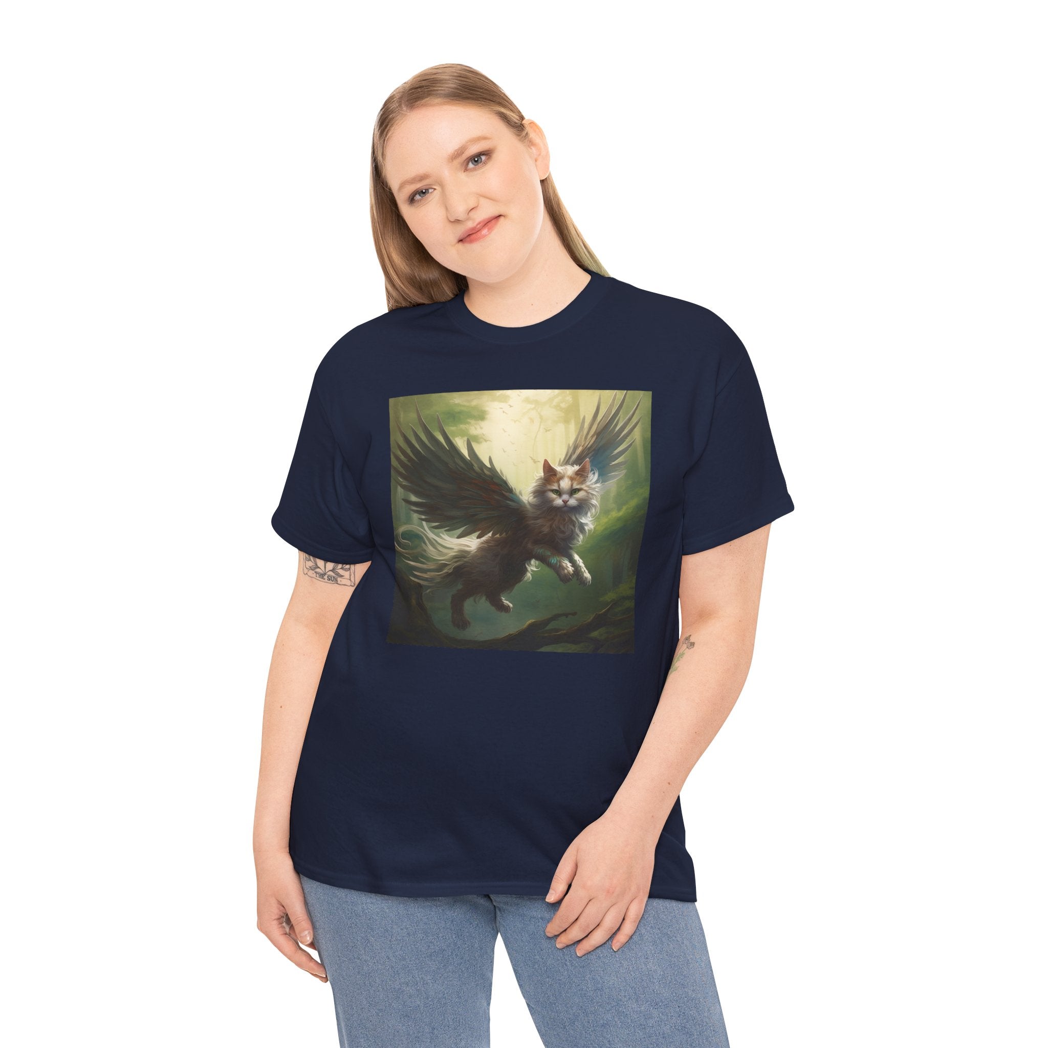 Fantasy Cat Unisex Heavy Cotton Tee