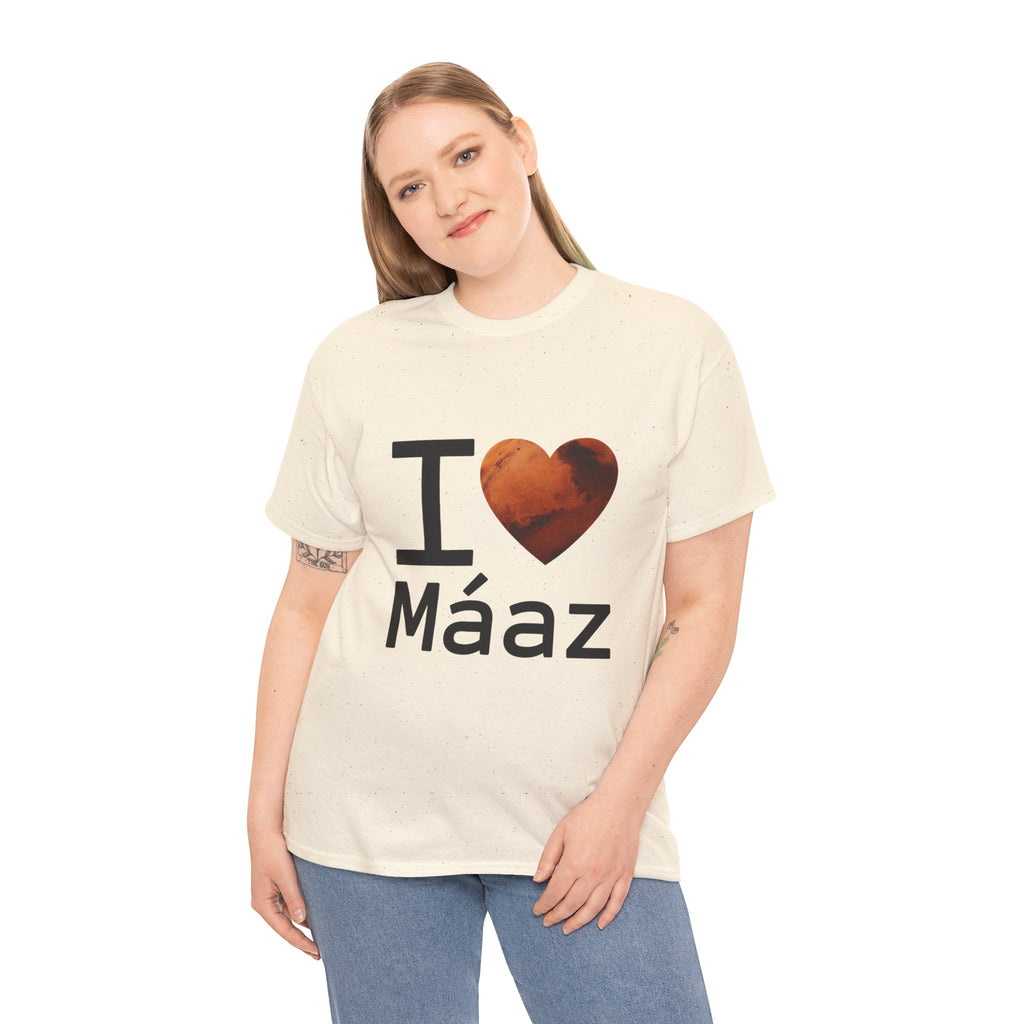 I Love Mars Unisex Heavy Cotton Tee