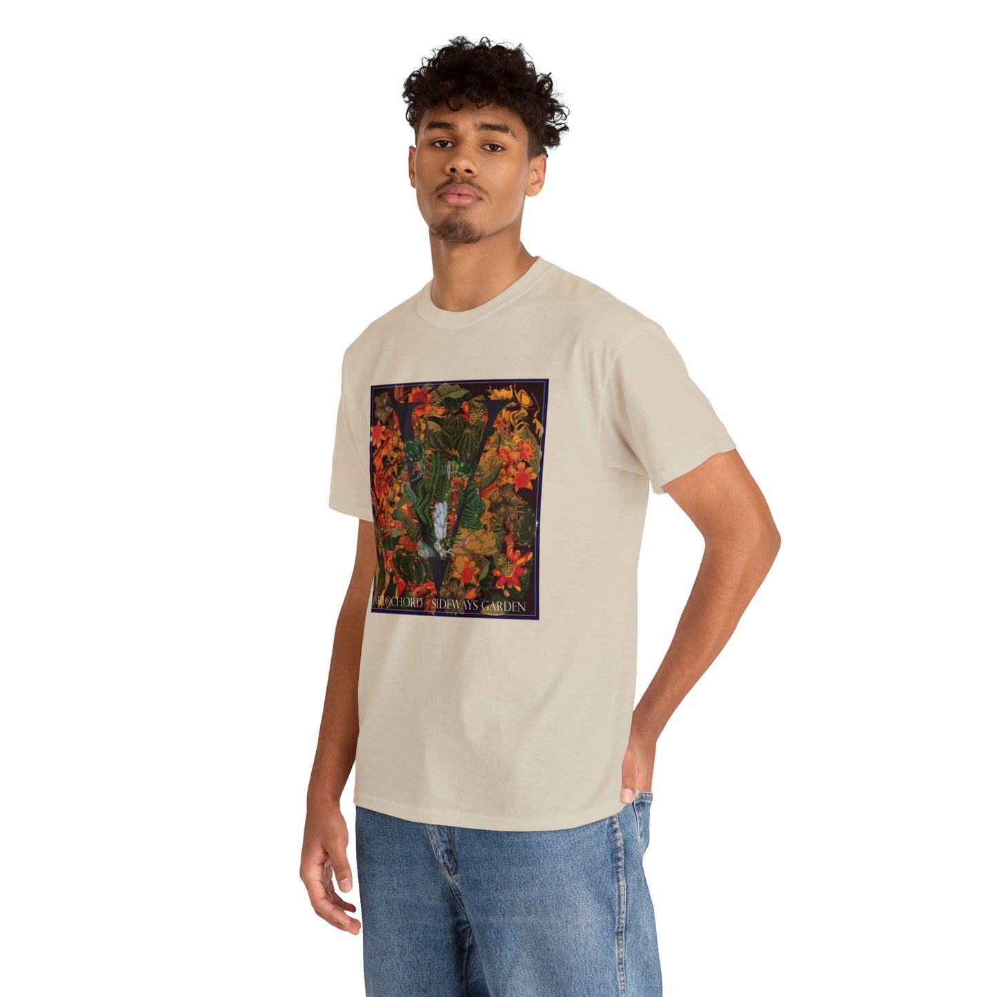 Official Vellochord Sideways Garden Unisex Heavy Cotton Tee