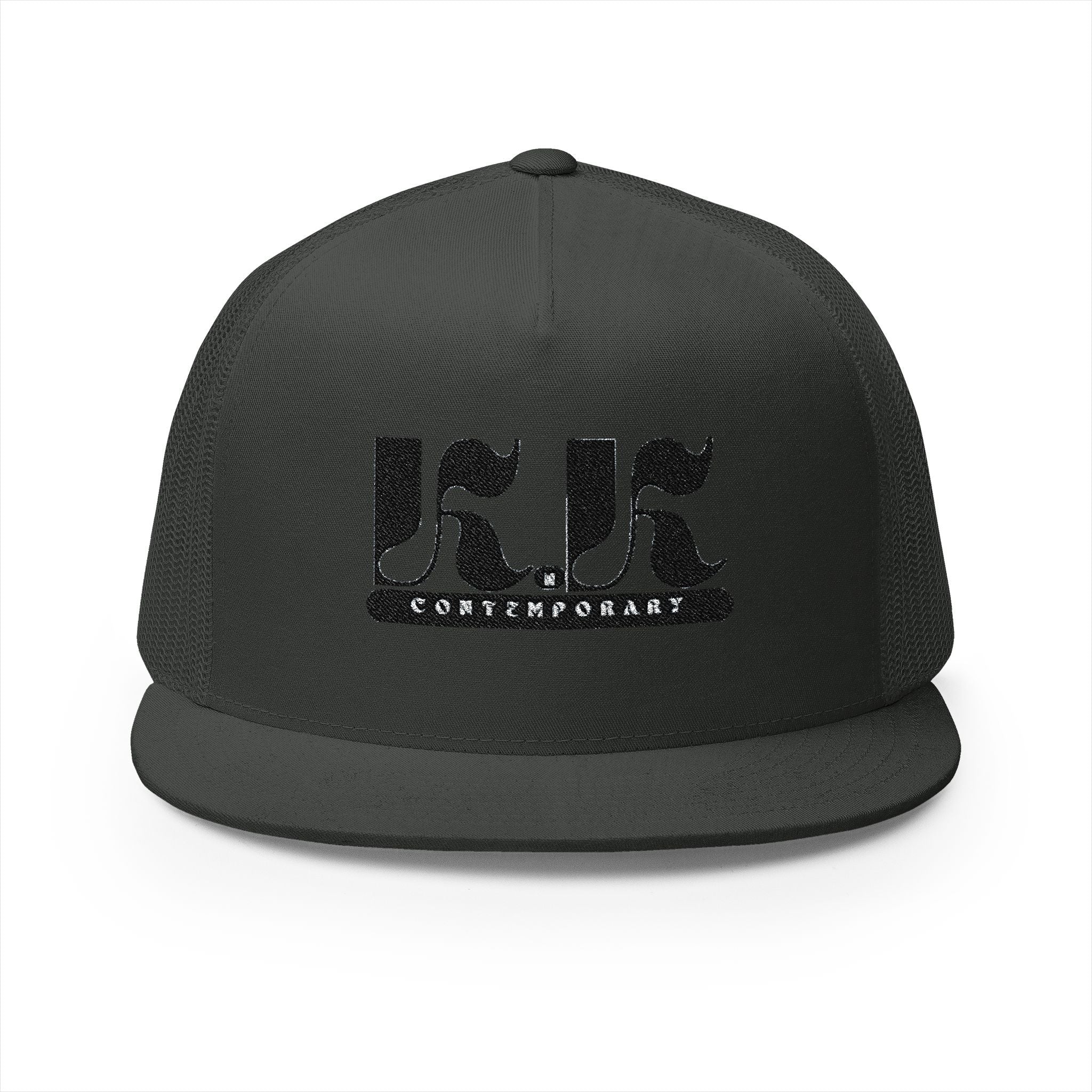 KnK Contemporary Stylish Embroidered 5 Panel Trucker Cap