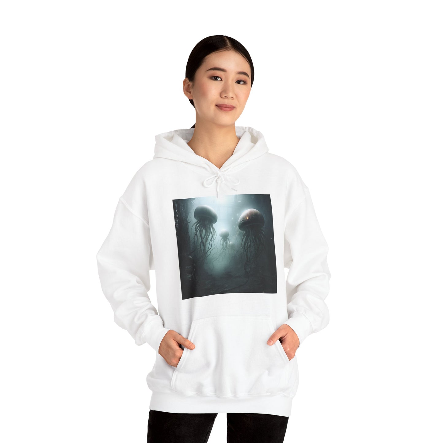 Alien Jellyfish Unisex Heavy Blend Hooded Sweatshirt