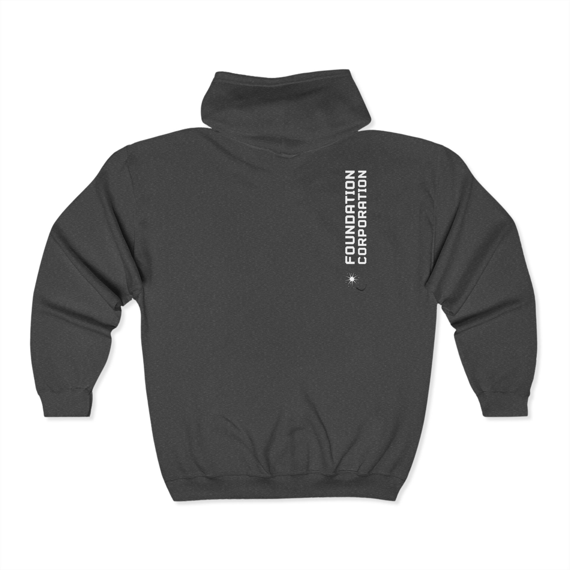 Plain Unisex Heavy Blend Full Zip Hooded Sweatshirt