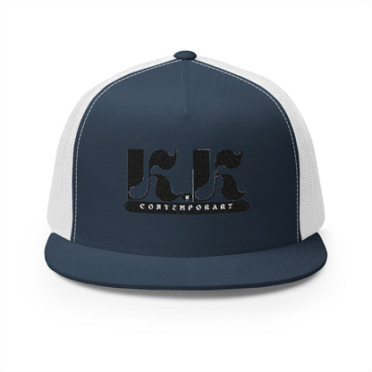 KnK Contemporary Stylish Embroidered 5 Panel Trucker Cap