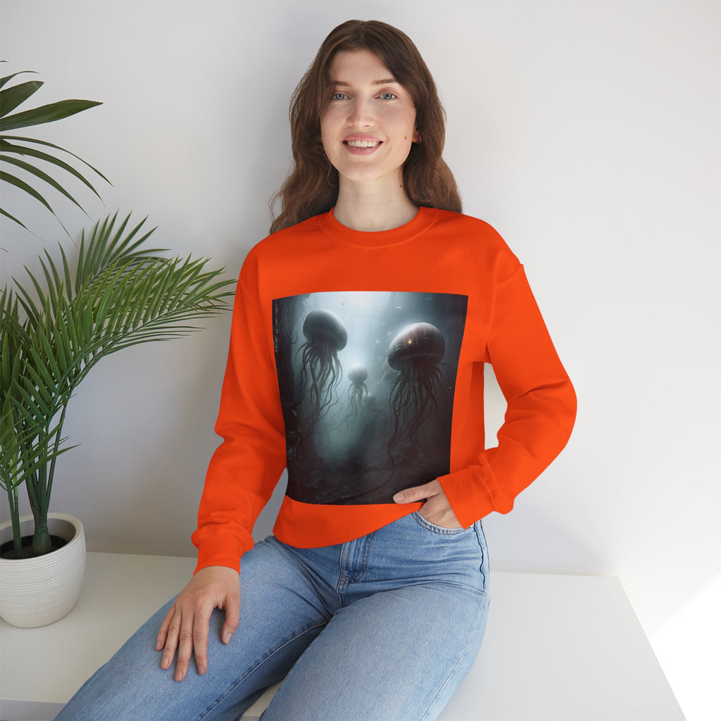 Alien Jellyfish Unisex Heavy Blend Crewneck Sweatshirt
