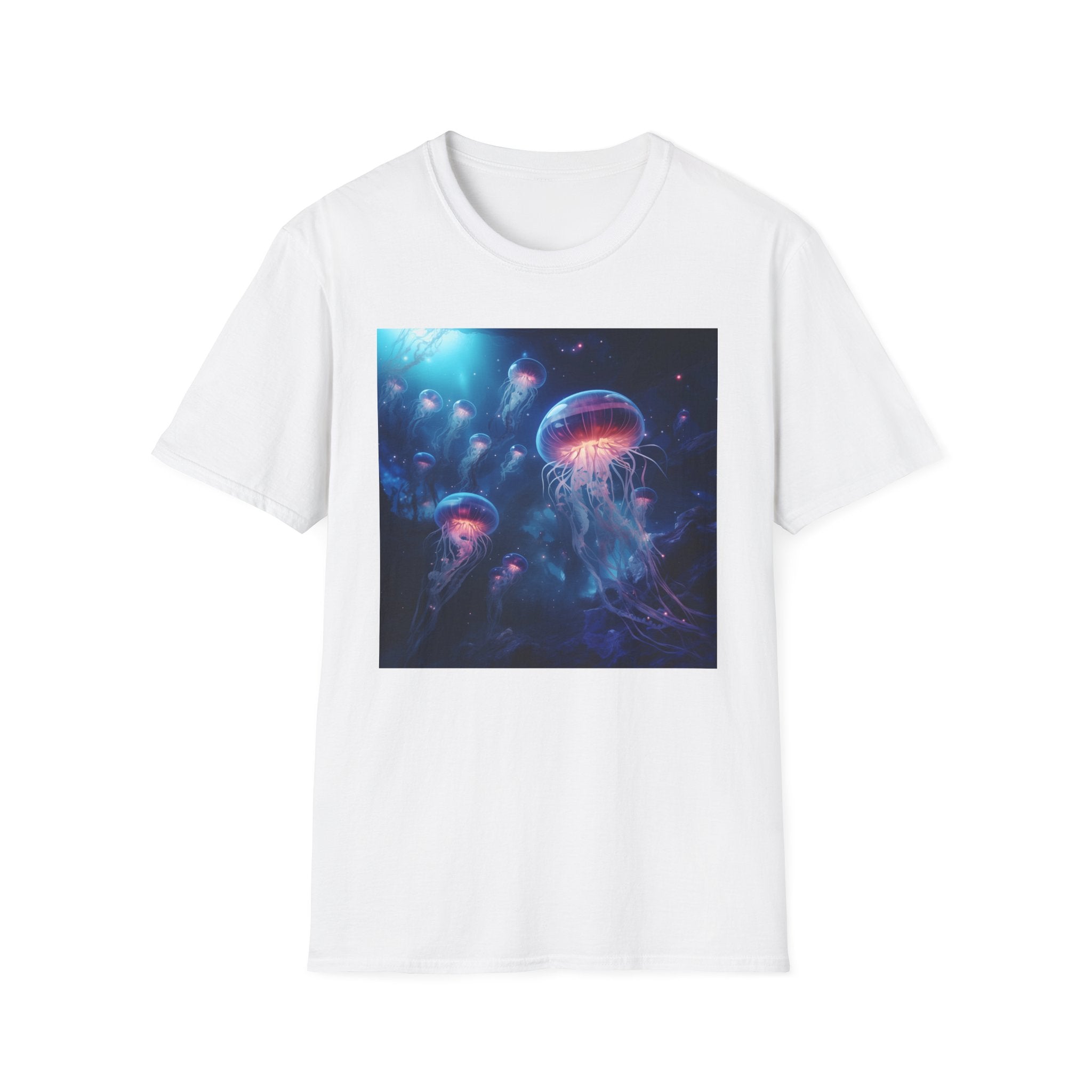 Jellyfish in Space Unisex Softstyle T-Shirt