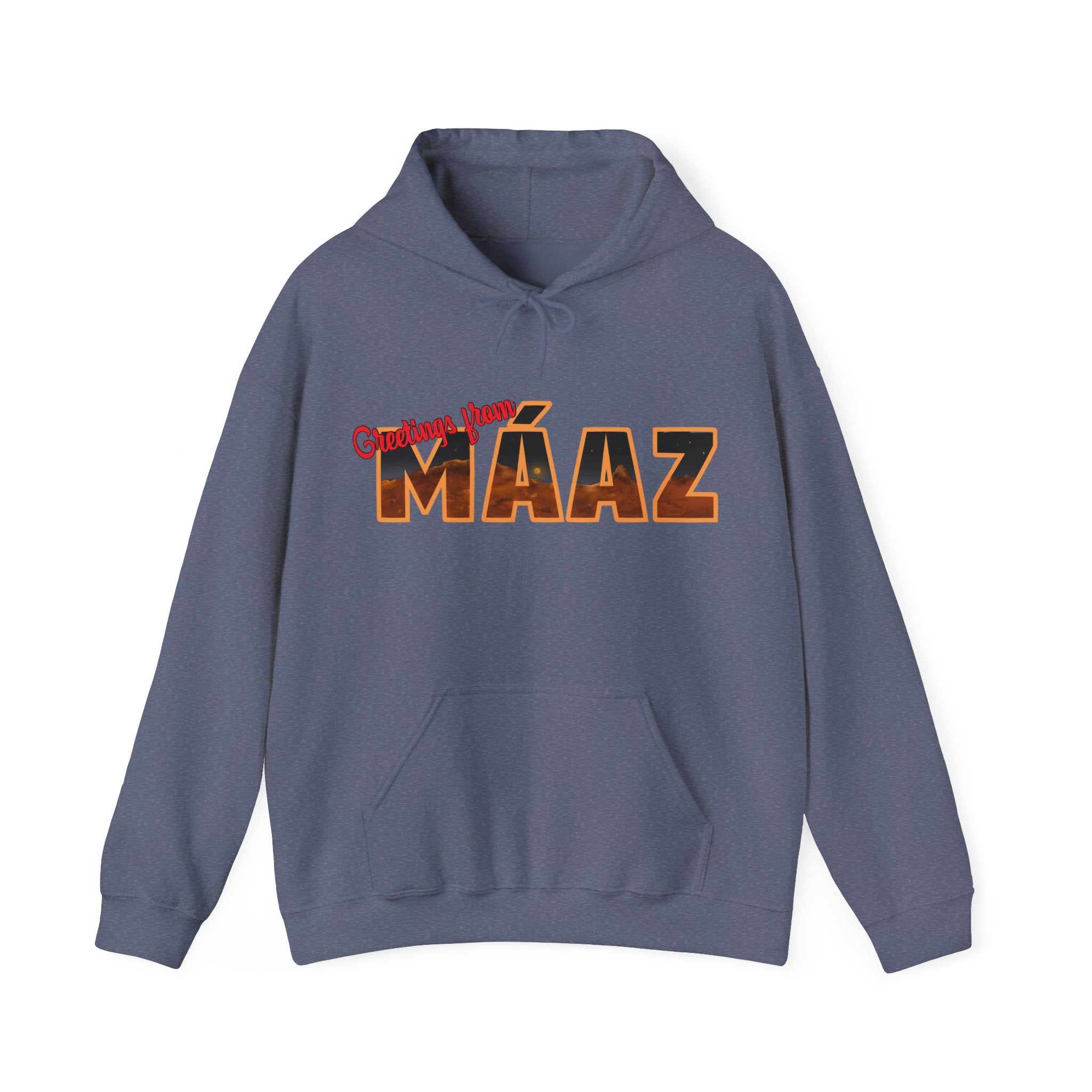 Greetings from Máaz Unisex Heavy Blend Hooded Sweatshirt