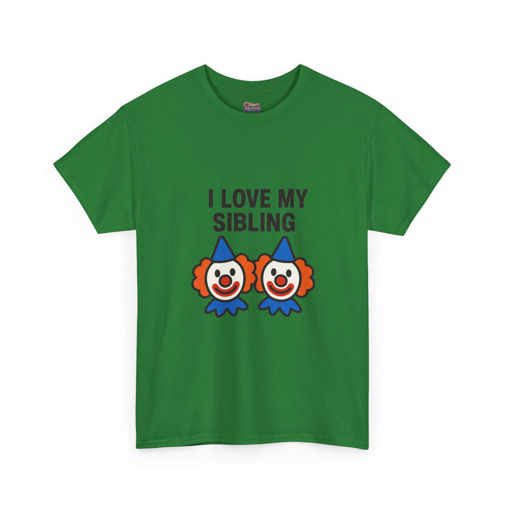 Funny Clown Sibling Love Unisex Cotton Tee