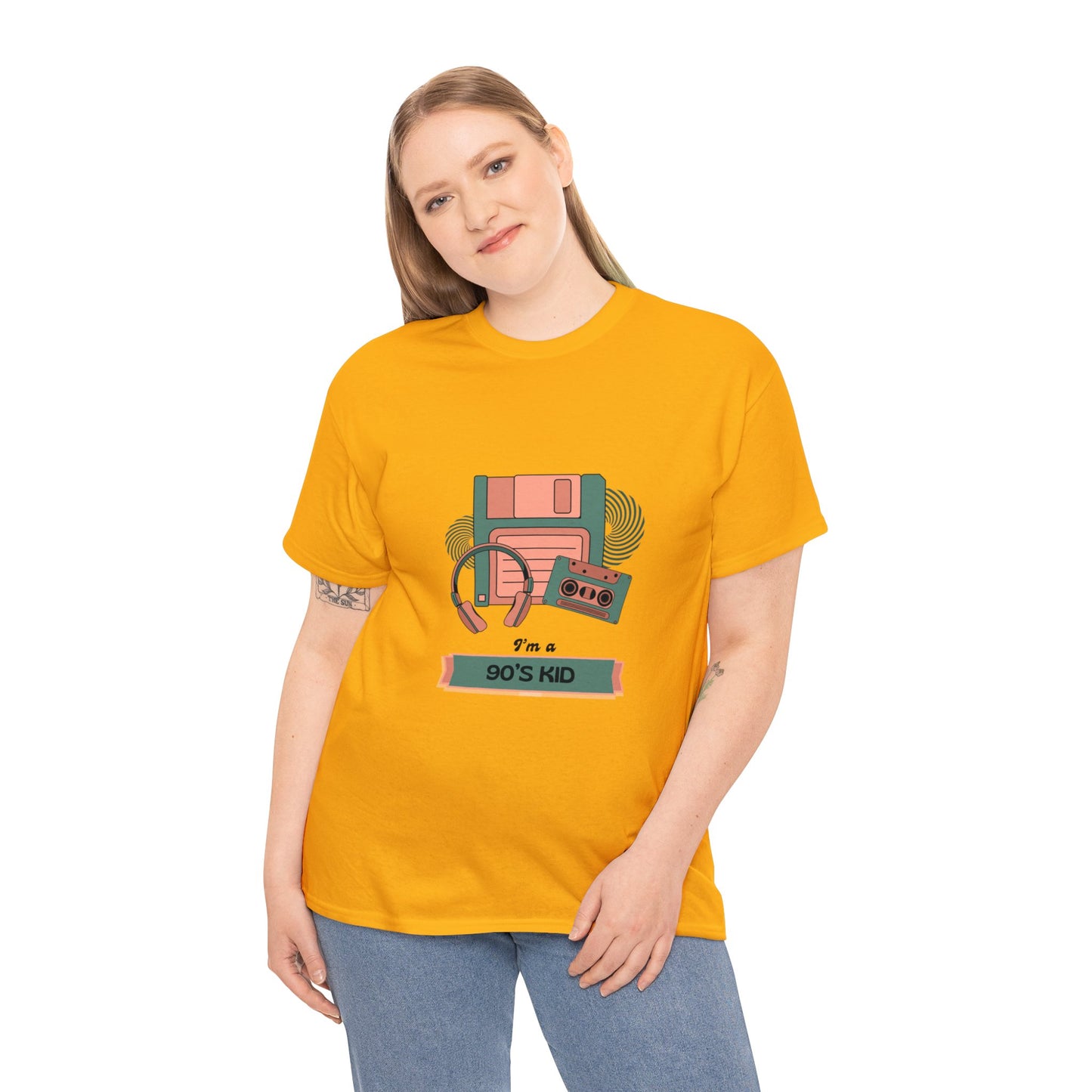 90s Kid Unisex Heavy Cotton Tee