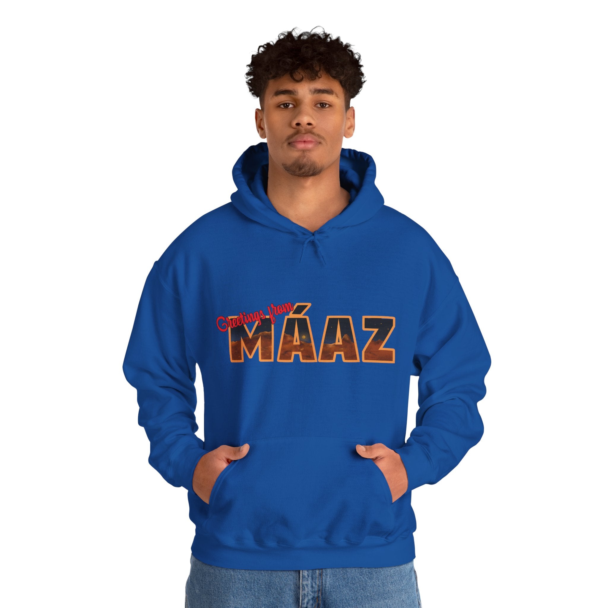 Greetings from Máaz Martians Unisex Heavy Blend Hooded Sweatshirt