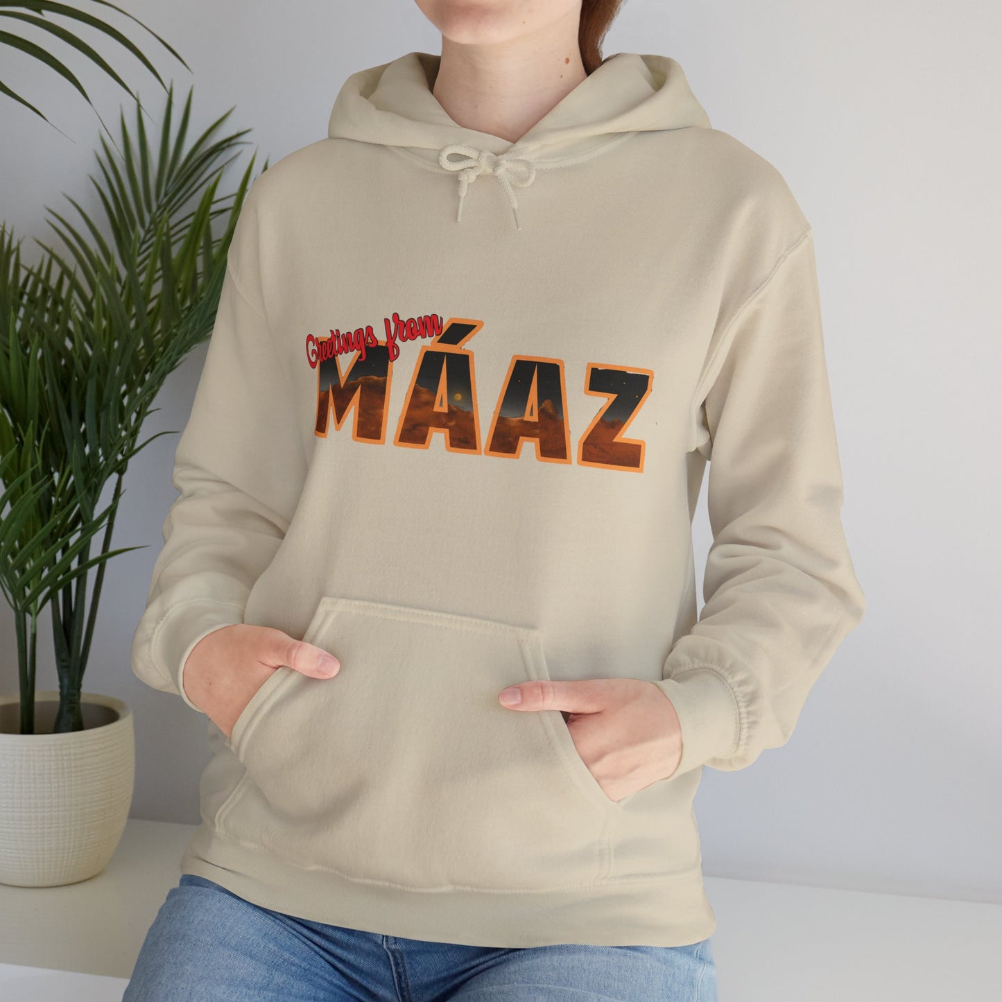 Greetings from Máaz Martians Unisex Heavy Blend Hooded Sweatshirt