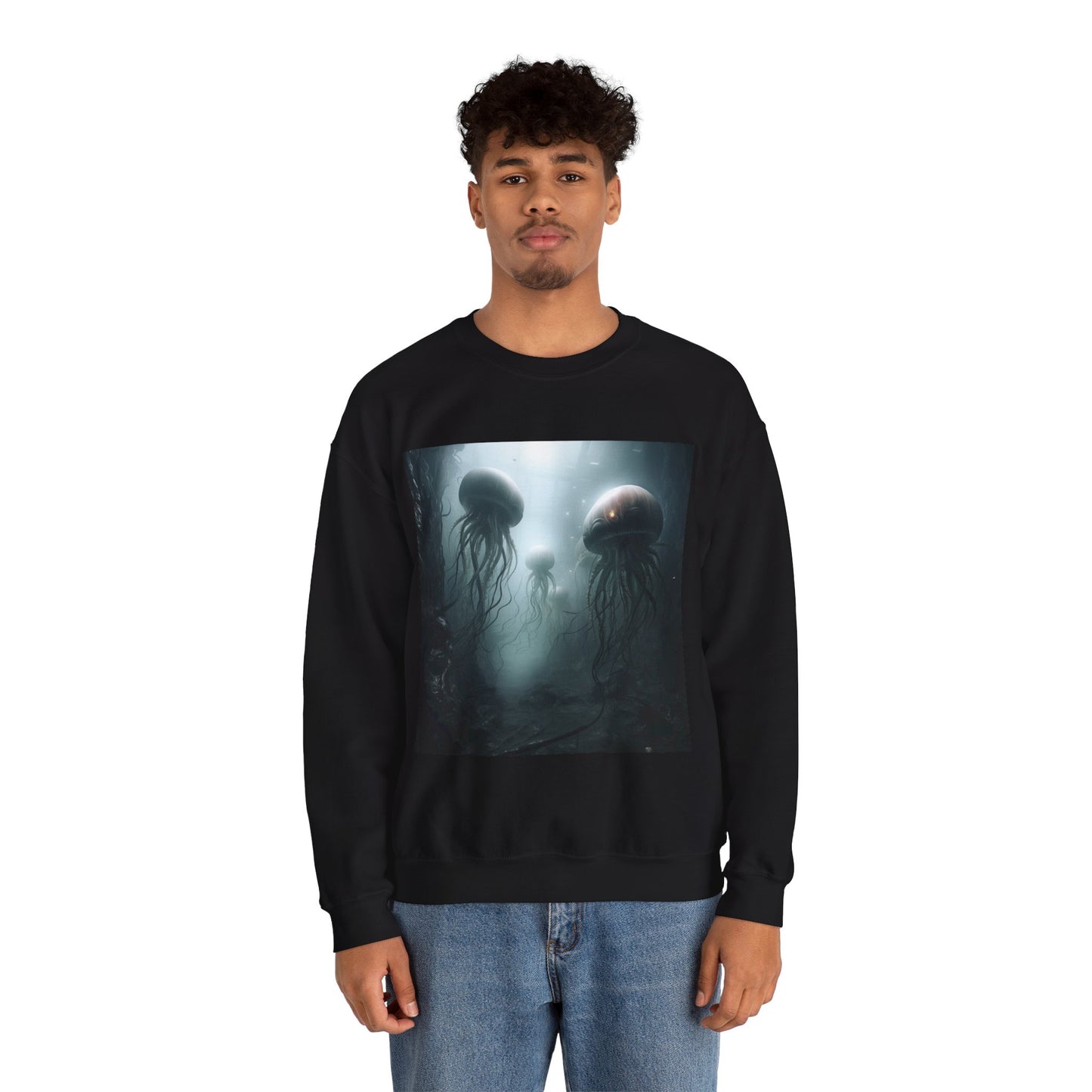 Alien Jellyfish Unisex Heavy Blend Crewneck Sweatshirt