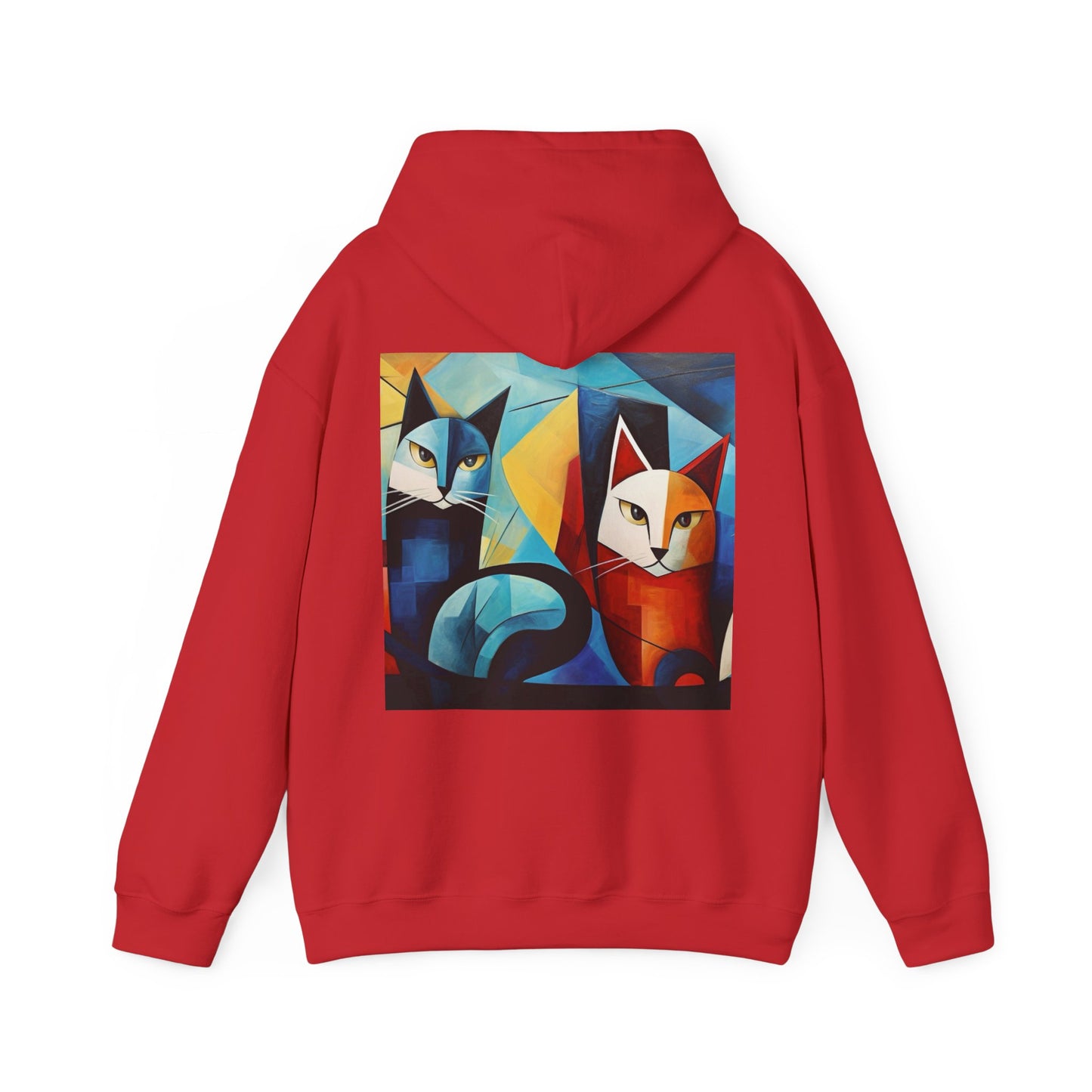 MeowMeow Back Unisex Heavy Blend Hooded Sweatshirt