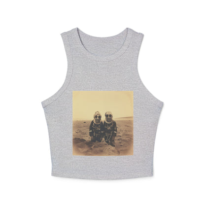 Mars Martians Racer Tank Top for Women - Unique Summer Style