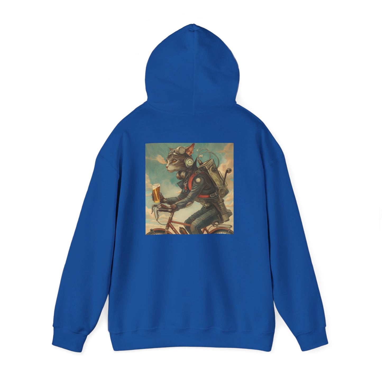 Robot Cat Unisex Heavy Blend Hooded Sweatshirt