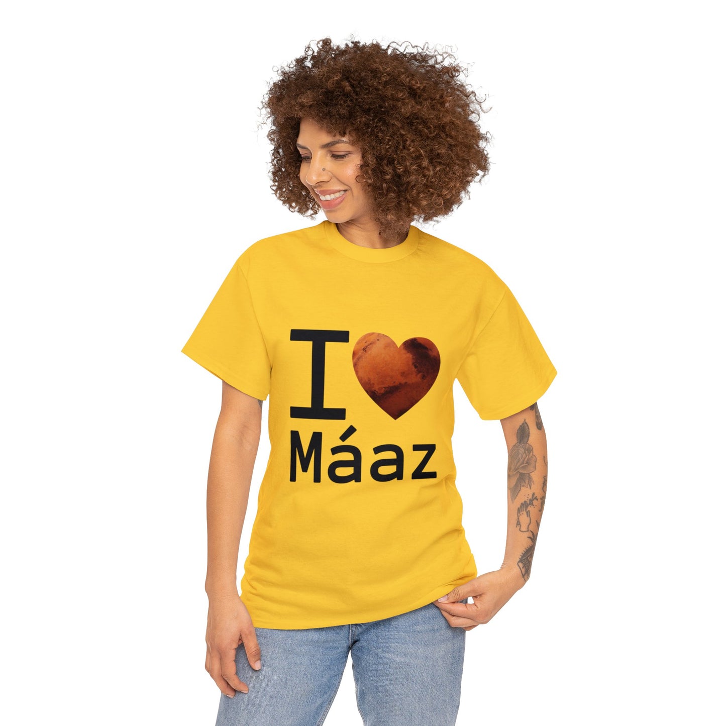 I Love Mars Unisex Heavy Cotton Tee