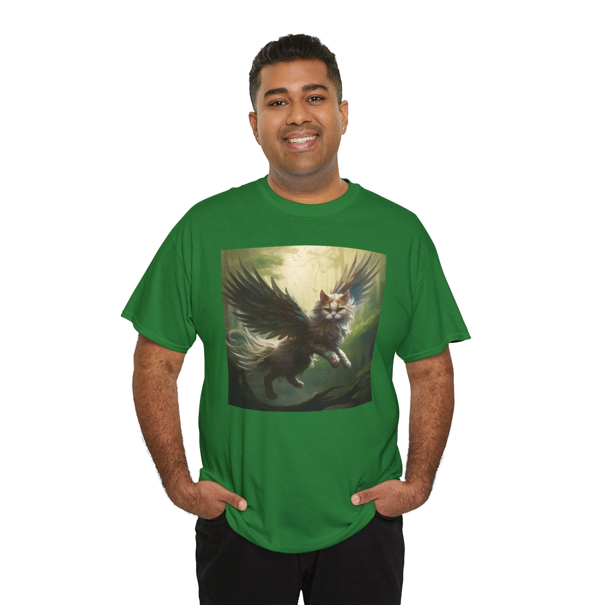 Fantasy Cat Unisex Heavy Cotton Tee