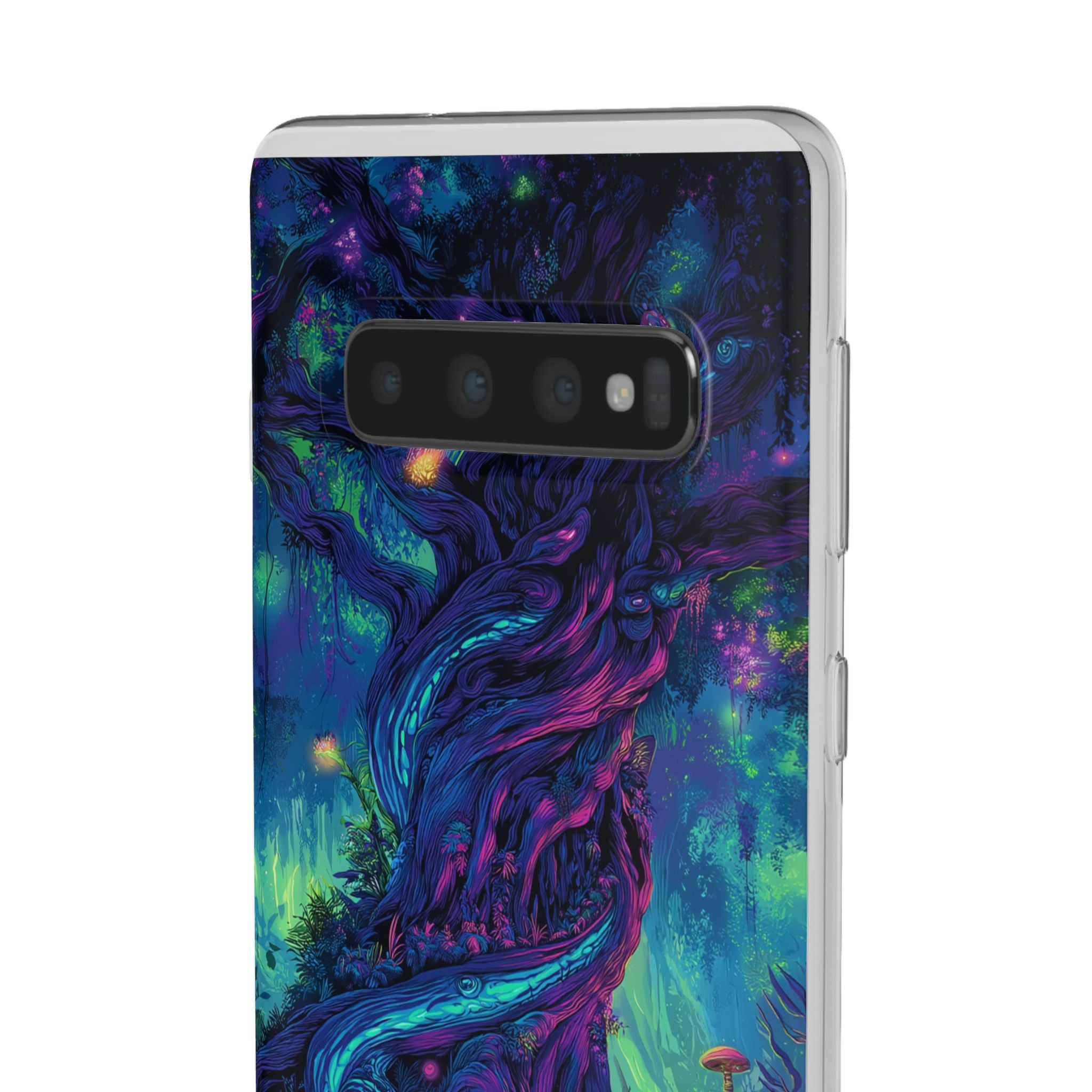 Psychedelic Tree Vibrant Fantasy Flexi Case - Enchanted Forest Design