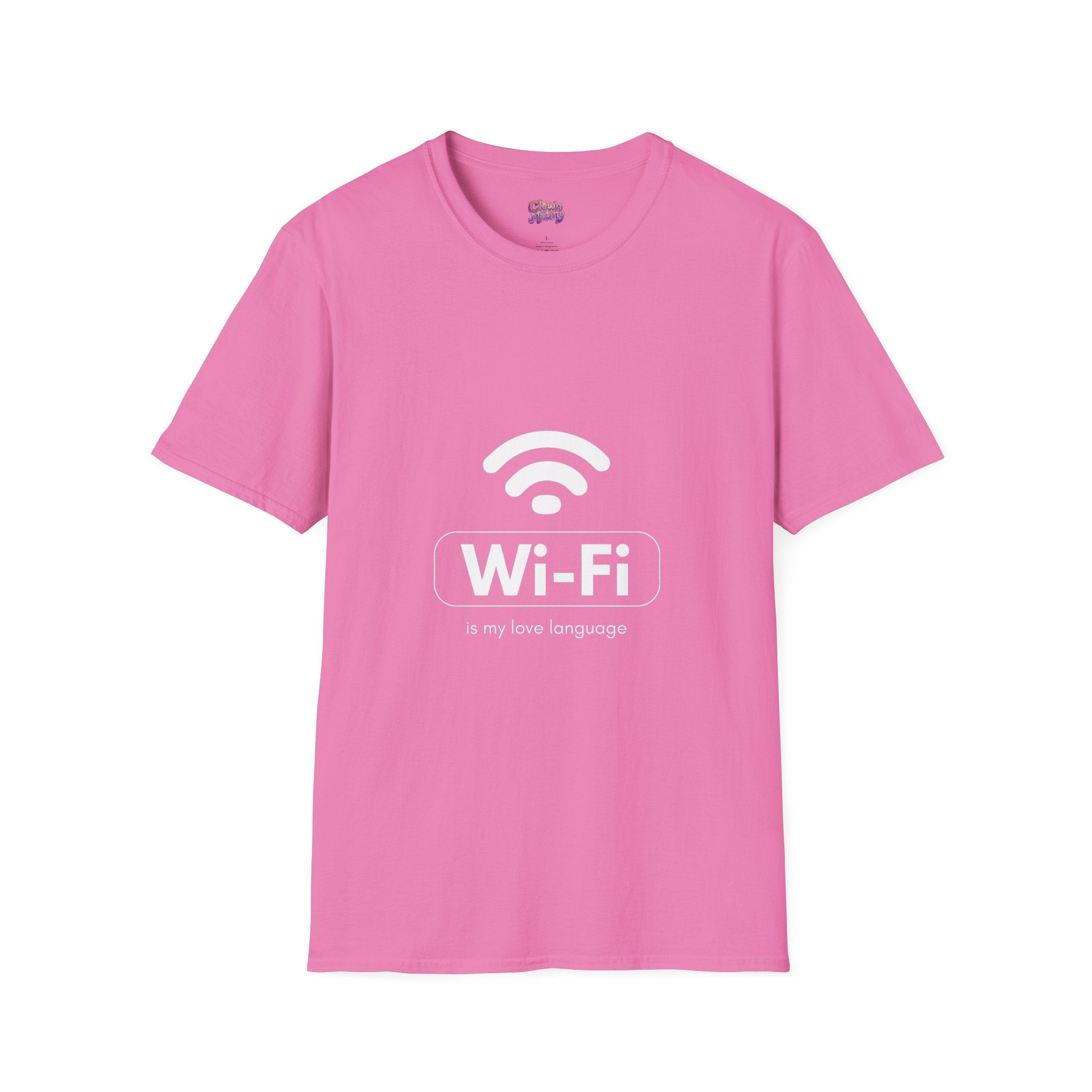 Funny Wi-Fi Love Language Unisex Softstyle T-Shirt | Perfect for Tech Lovers