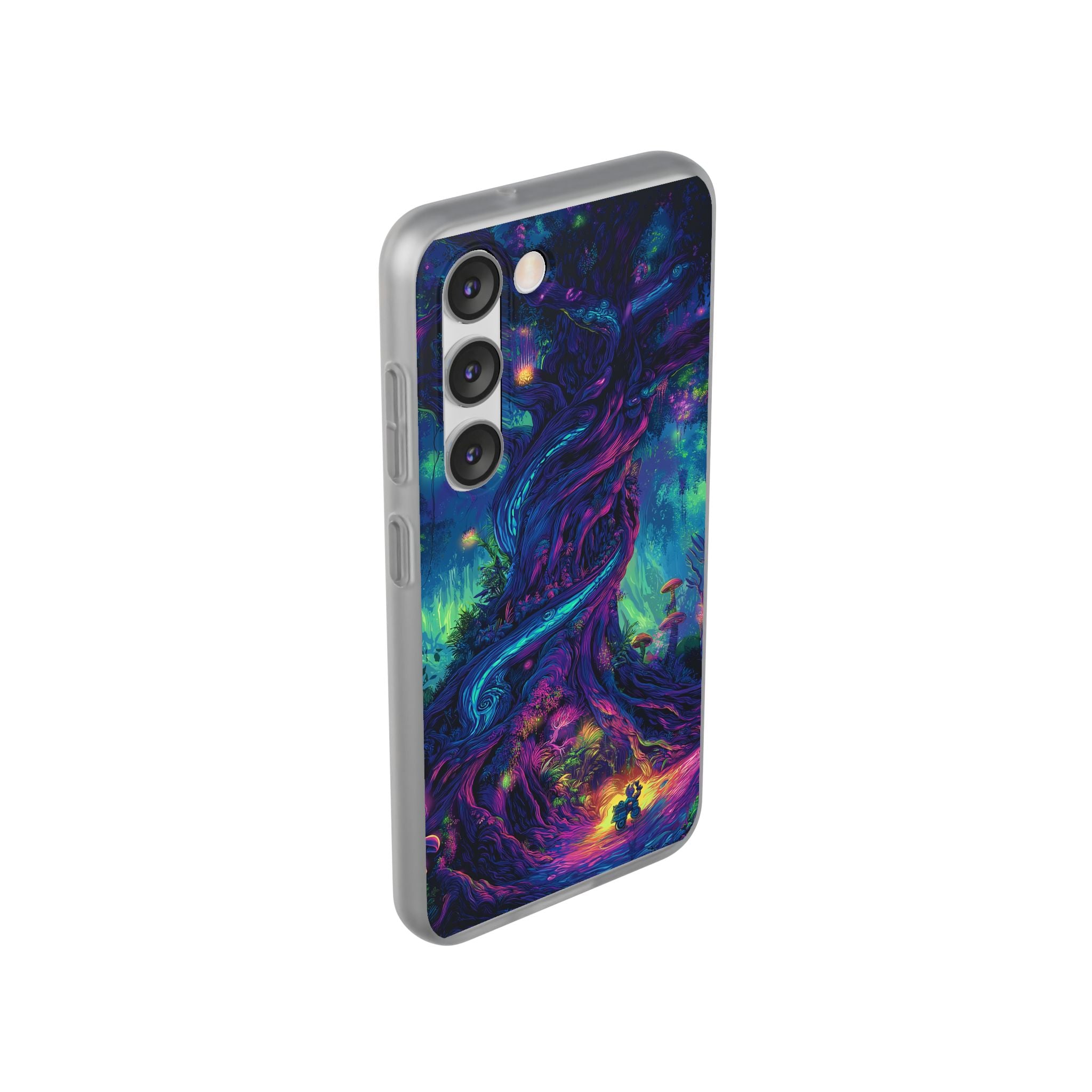 Psychedelic Tree Vibrant Fantasy Flexi Case - Enchanted Forest Design