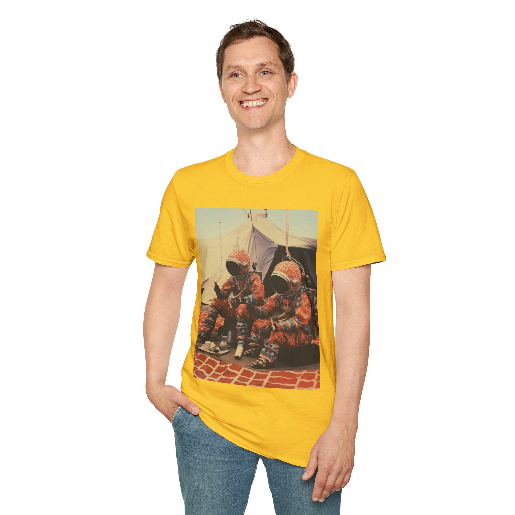 Martian African Print Unisex Softstyle T-Shirt