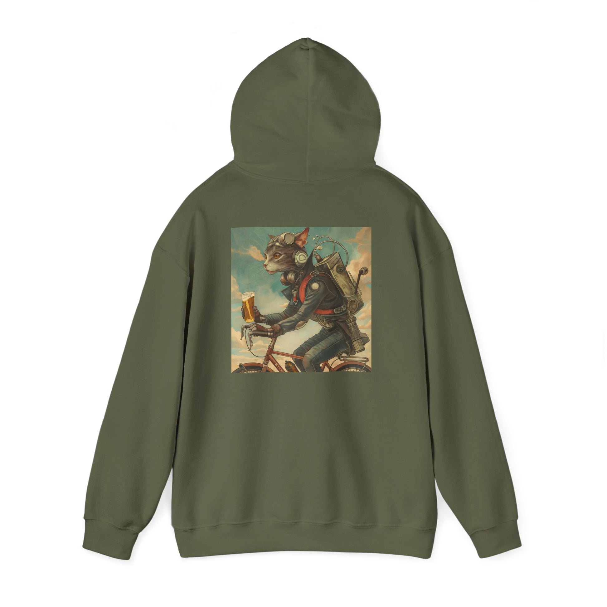 Robot Cat Unisex Heavy Blend Hooded Sweatshirt