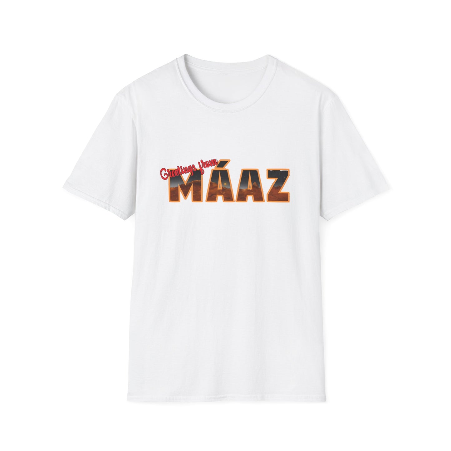 Greetings from Máaz Unisex Softstyle T-Shirt