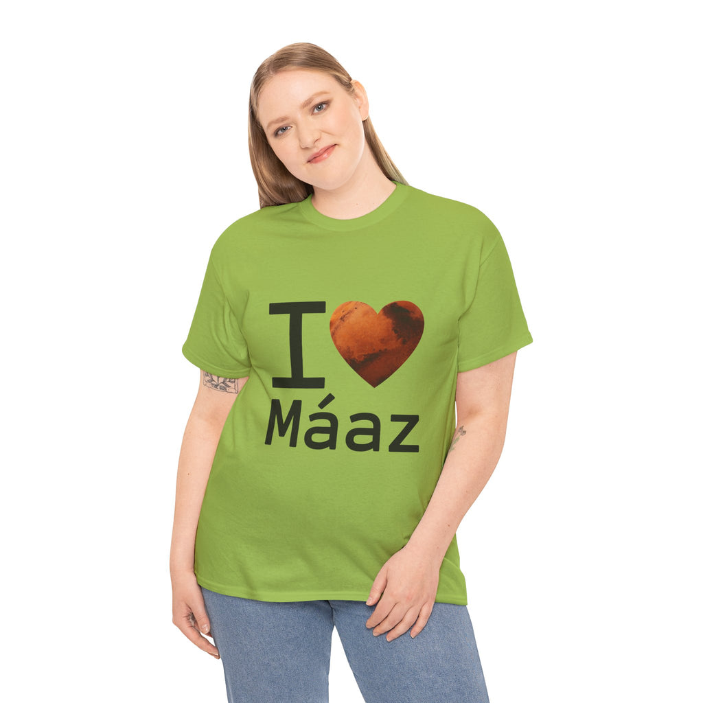 I Love Mars Unisex Heavy Cotton Tee