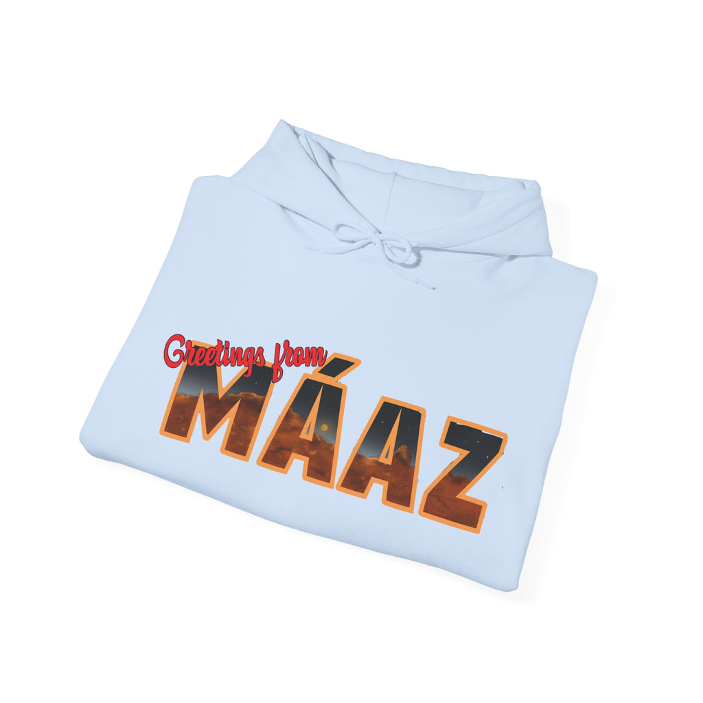 Greetings from Máaz Unisex Heavy Blend Hooded Sweatshirt