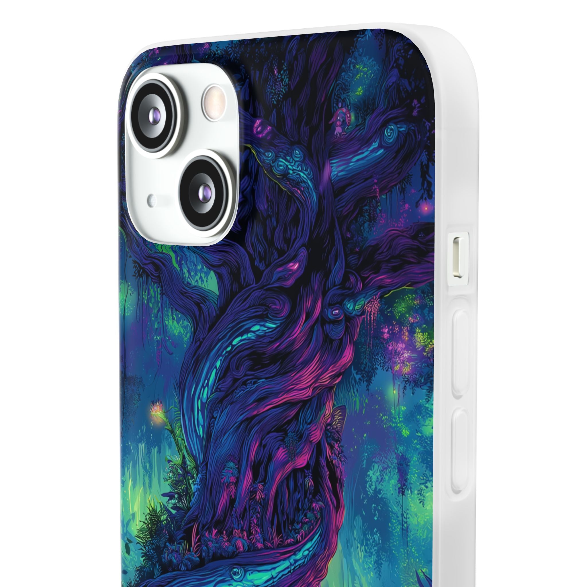 Psychedelic Tree Vibrant Fantasy Flexi Case - Enchanted Forest Design