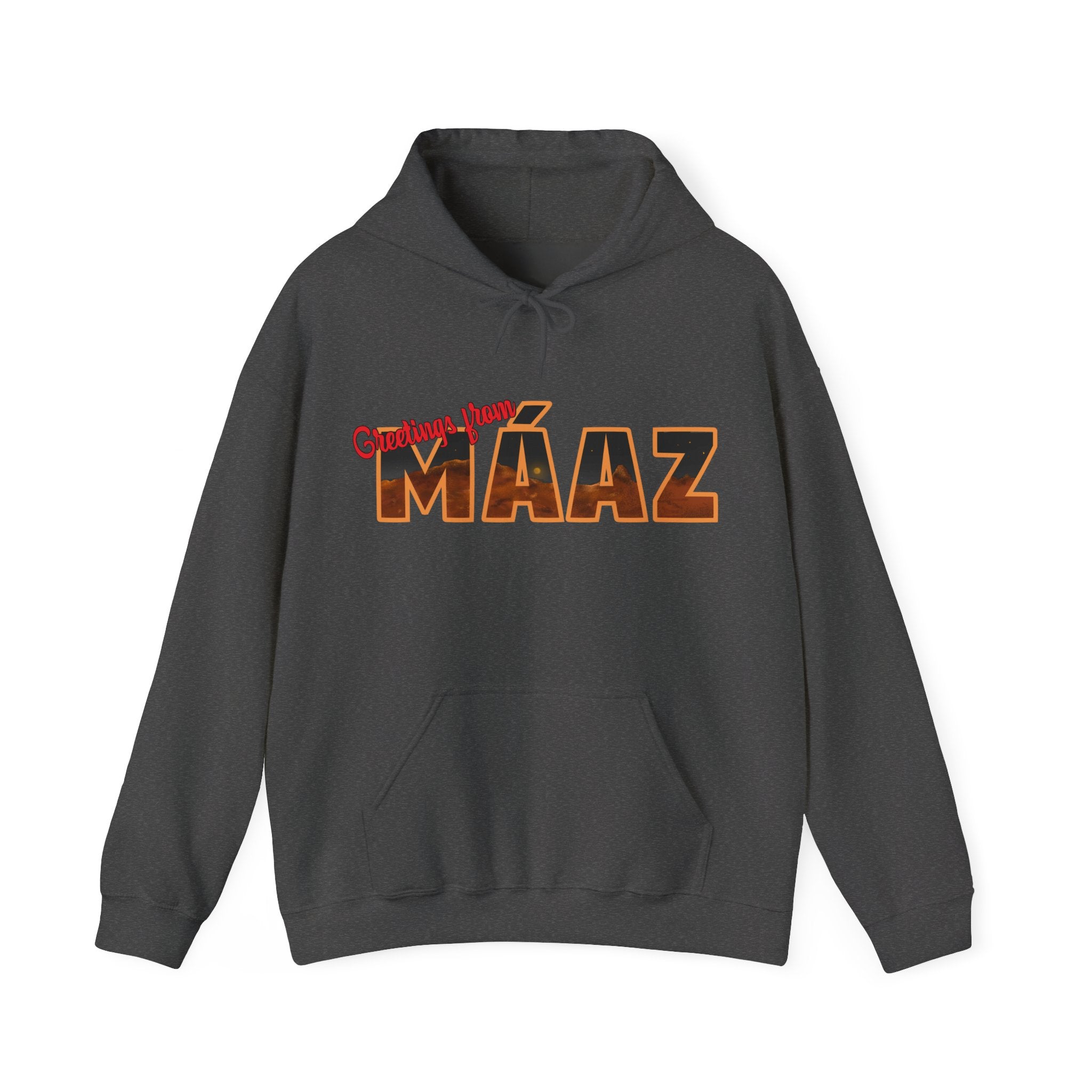 Greetings from Máaz Unisex Heavy Blend Hooded Sweatshirt