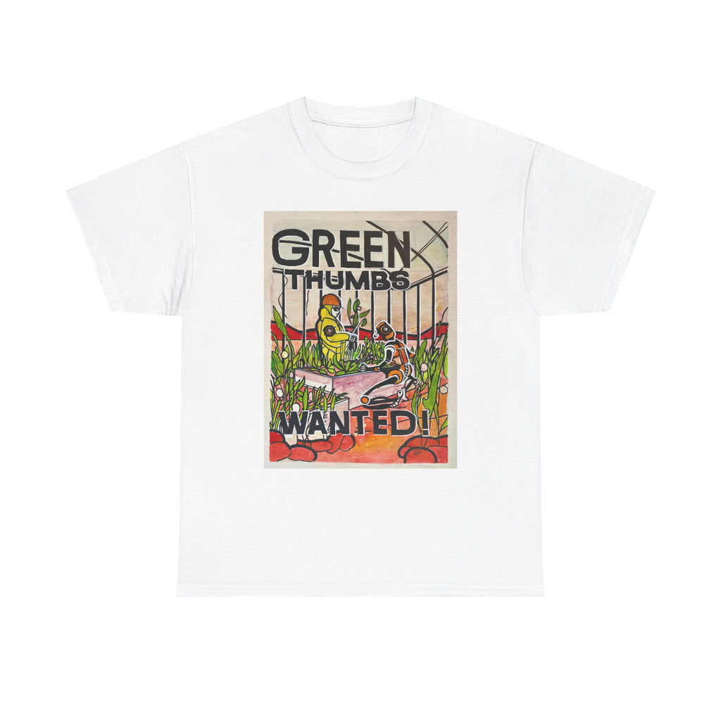 Martian Green Thumbs Unisex Heavy Cotton Tee