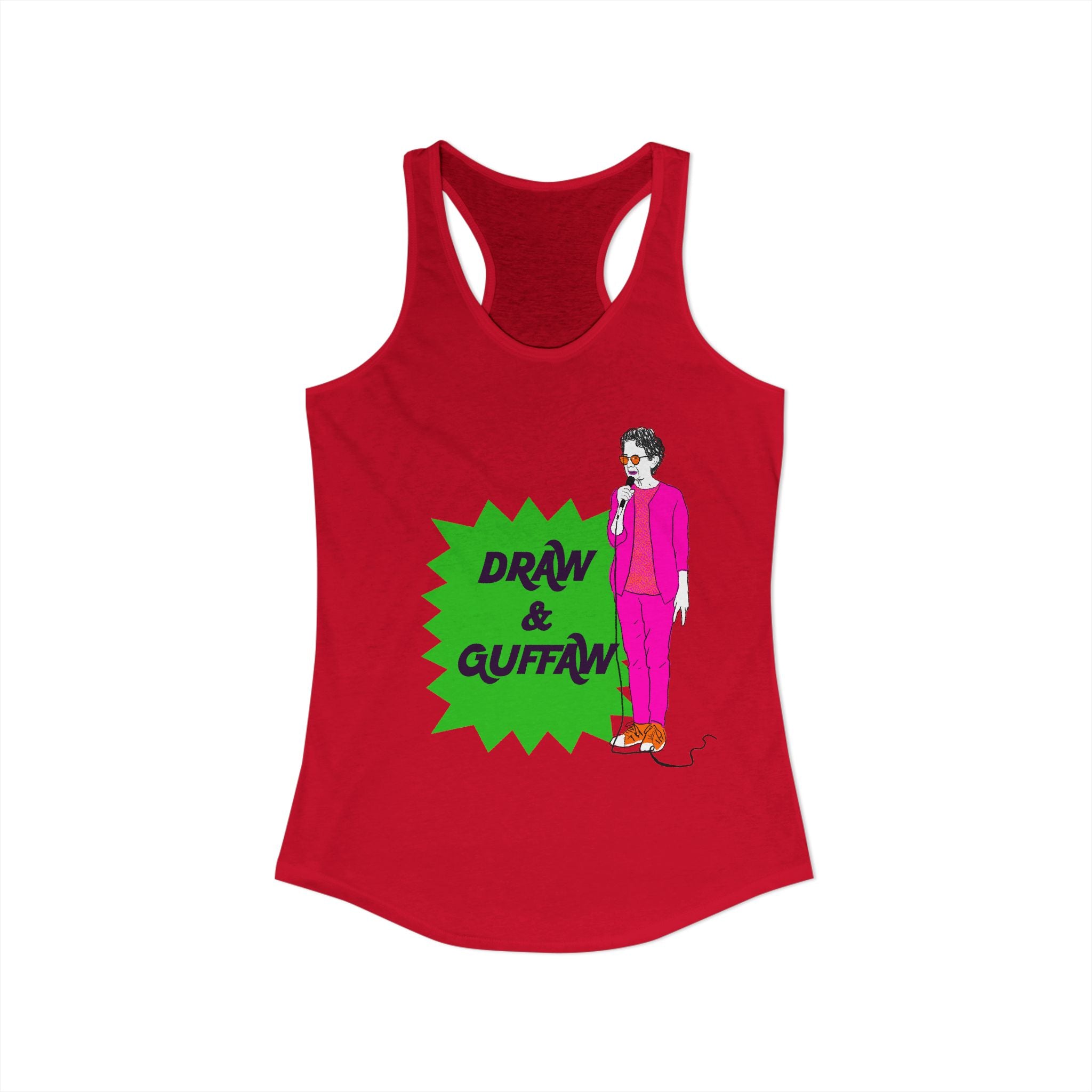 Draw and Guffaw Women's Ideal Racerback Tank