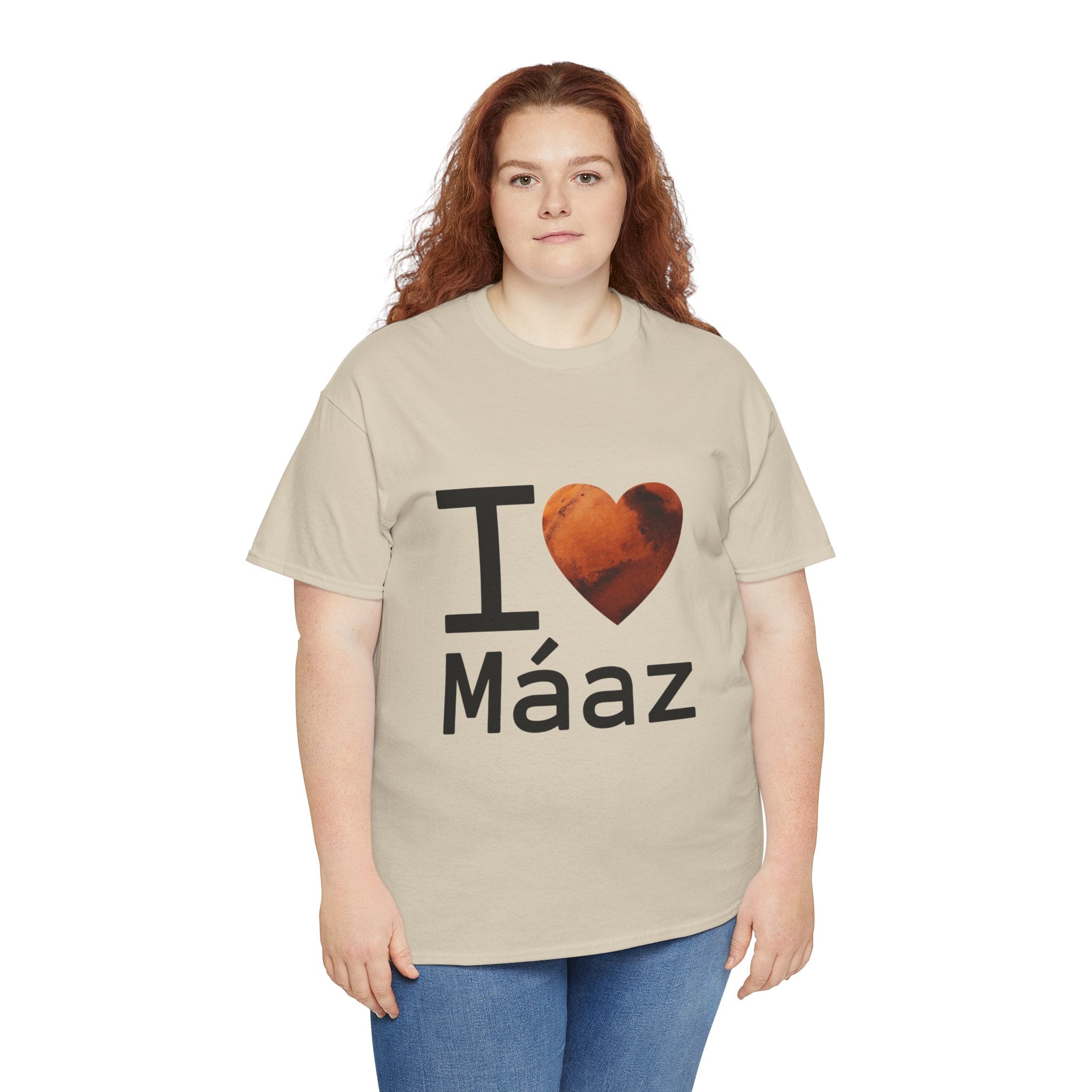 I Love Mars Unisex Heavy Cotton Tee