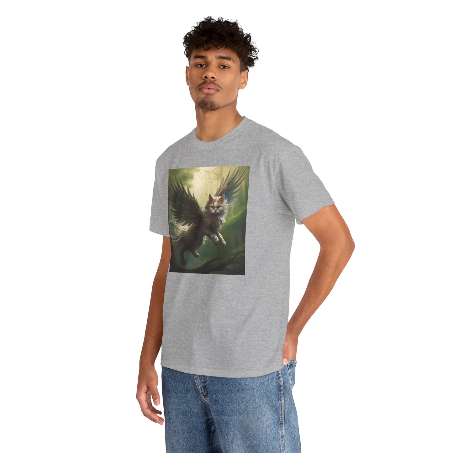 Fantasy Cat Unisex Heavy Cotton Tee