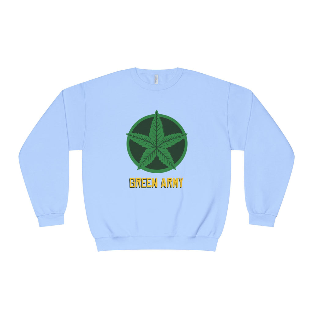 Green Army Star Logo Unisex NuBlend Crewneck Sweatshirt