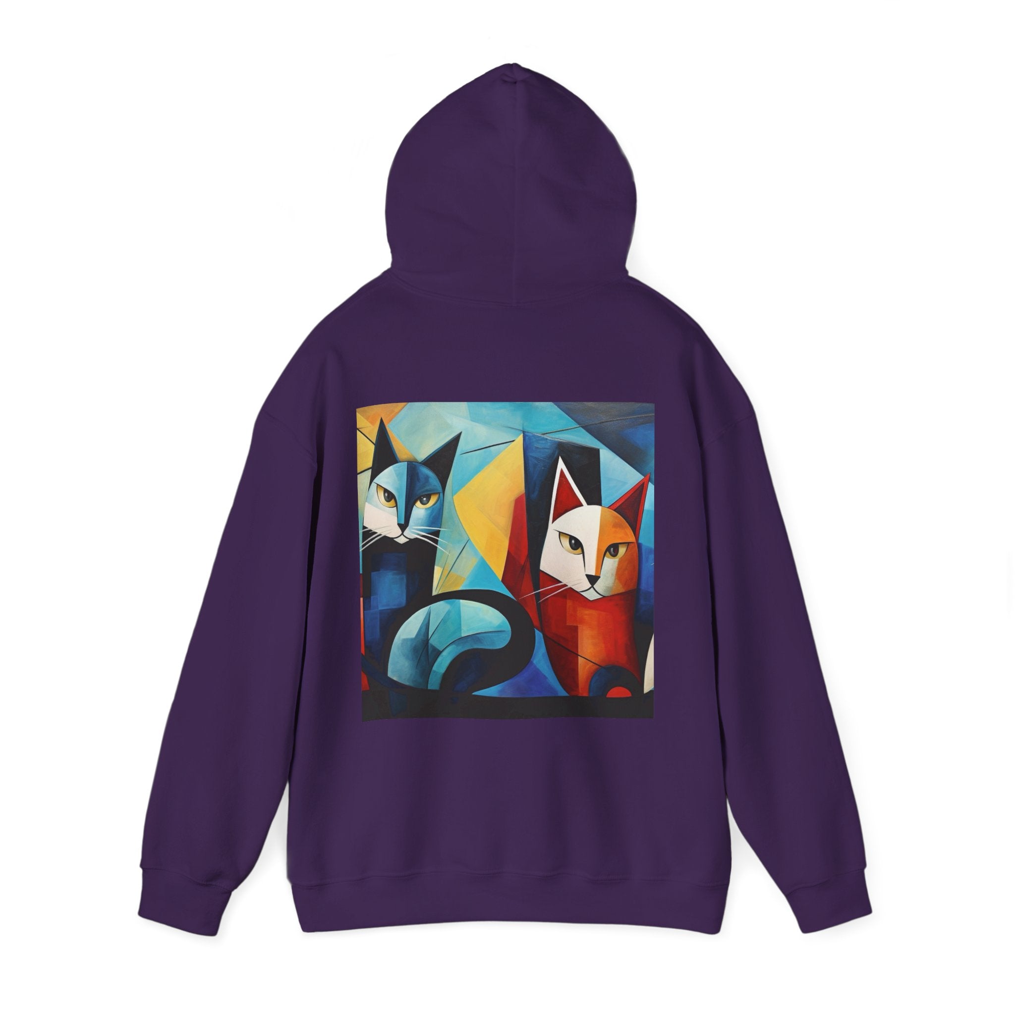 MeowMeow Back Unisex Heavy Blend Hooded Sweatshirt