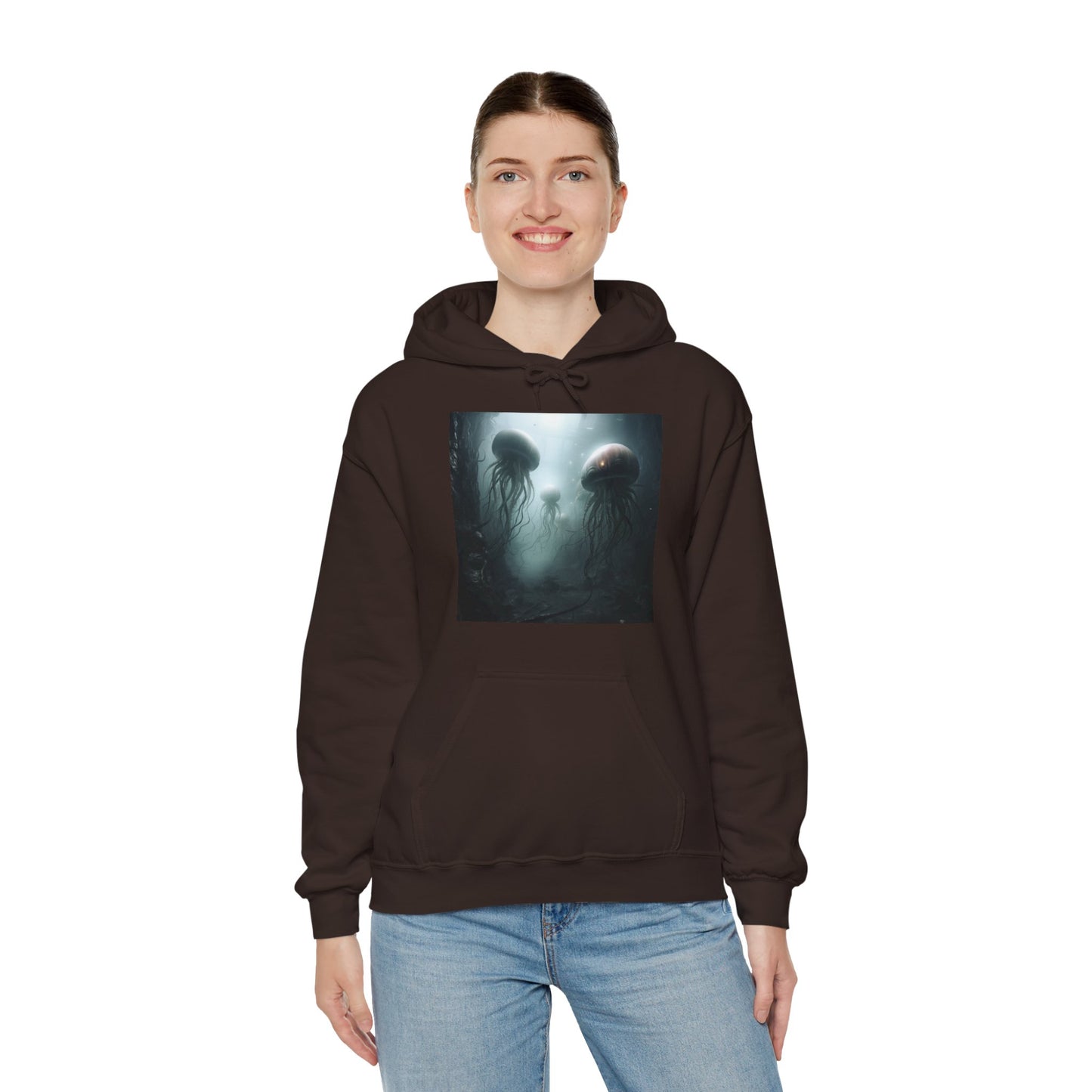 Alien Jellyfish Unisex Heavy Blend Hooded Sweatshirt