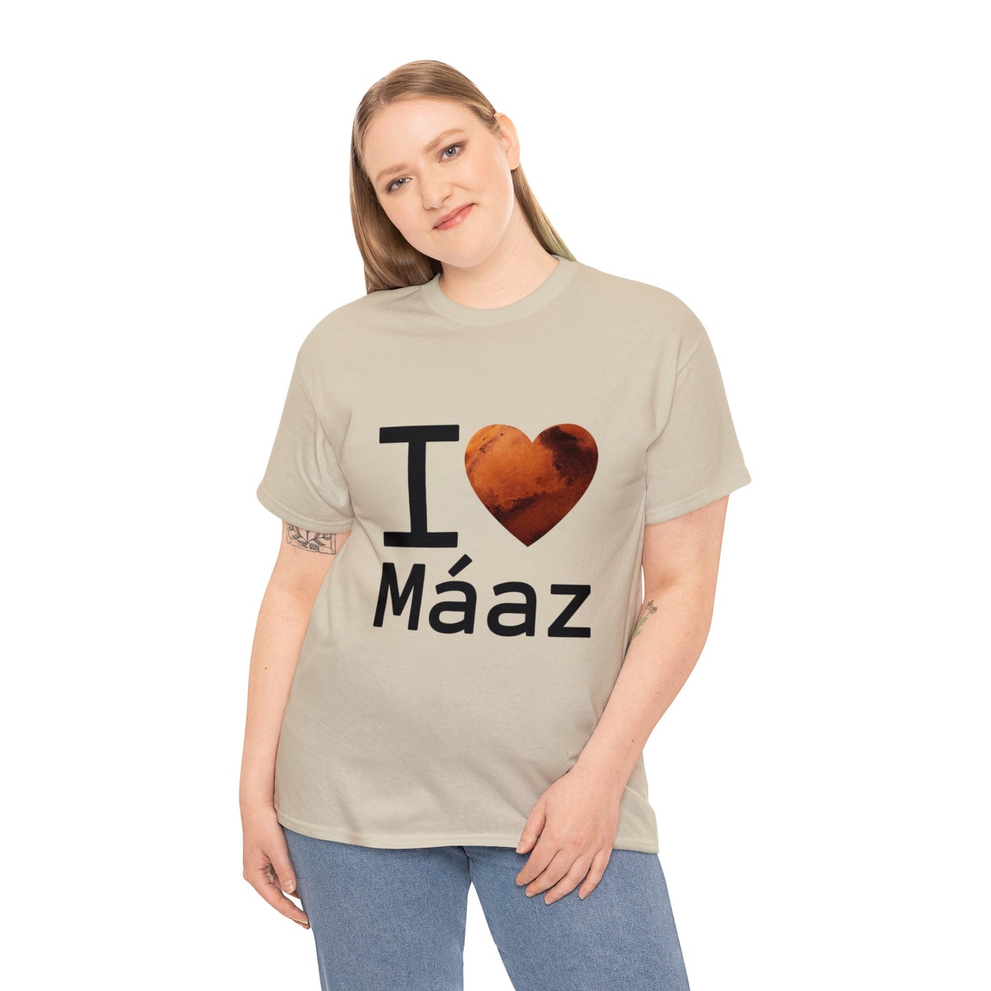 I Love Mars Unisex Heavy Cotton Tee