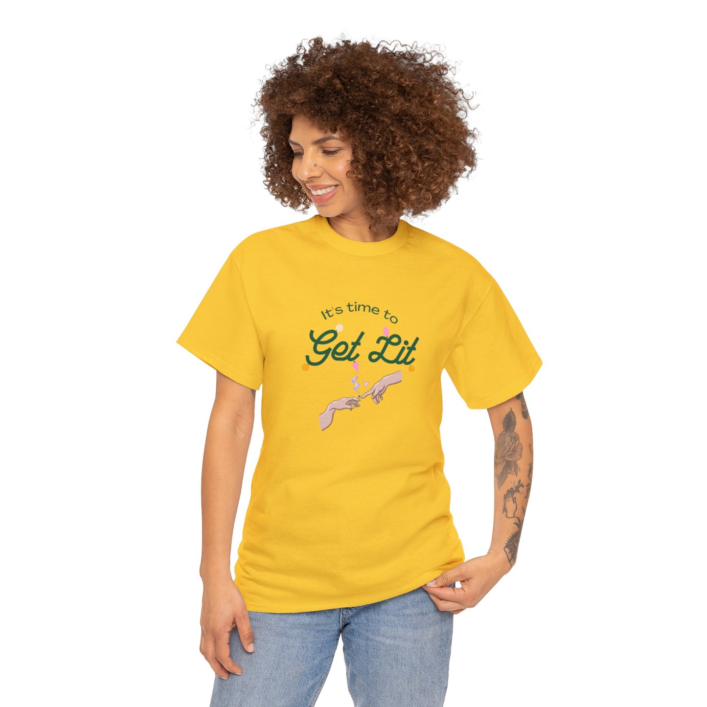 Get Lit Holiday Unisex Heavy Cotton Tee